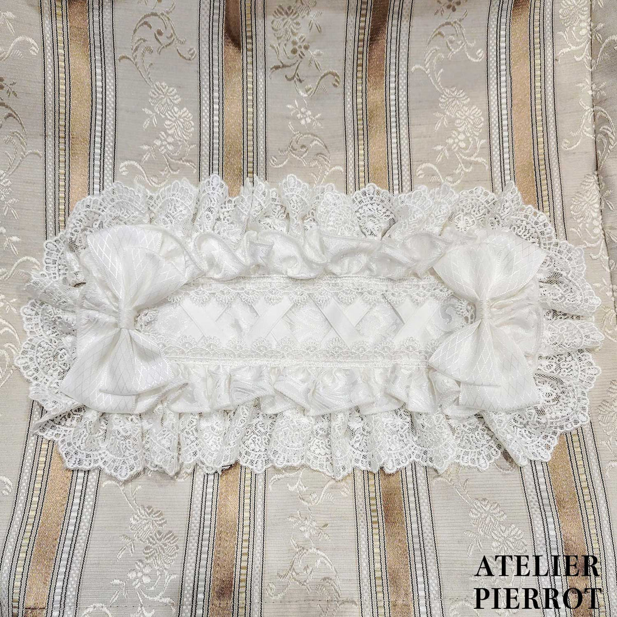 【ATELIER PIERROT】 Royal Nocturne Headdress ホワイト/ピンク/ワイン/グリーン/ネイビー/ブラック