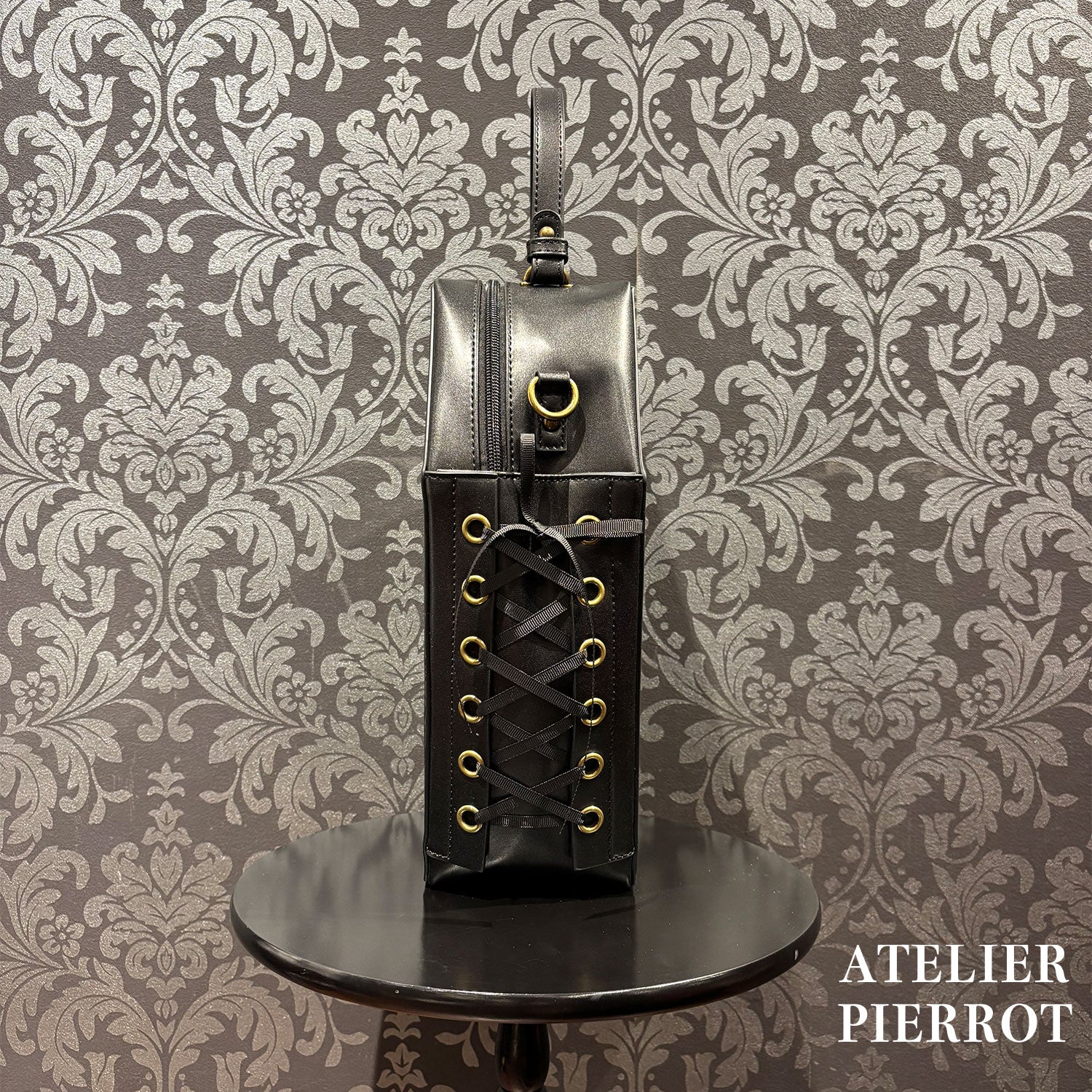 【ATELIER PIERROT】Iron Gate Coffin Bag ボルドー×ゴールド/ネイビー×シルバー/ブラック×ゴールド
