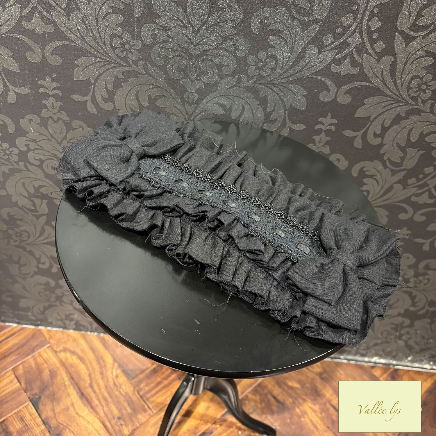 【Vallée lys】ヴァレリス Nonette -Gauze-Headdress ボルドー/グレー/ブラック ★11月下旬~12月上旬発売★