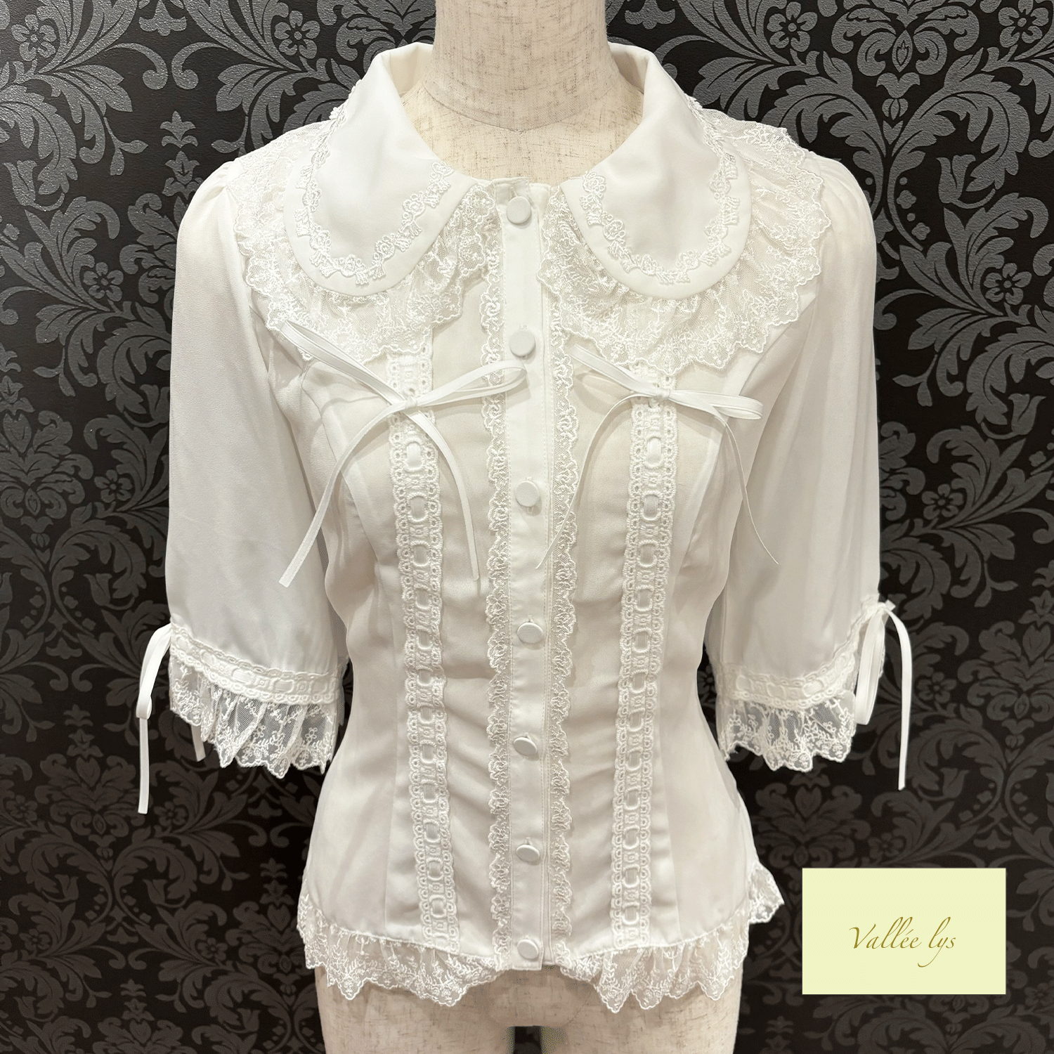 【Vallée lys】ヴァレリス Dreams Ladder Lace Blouse