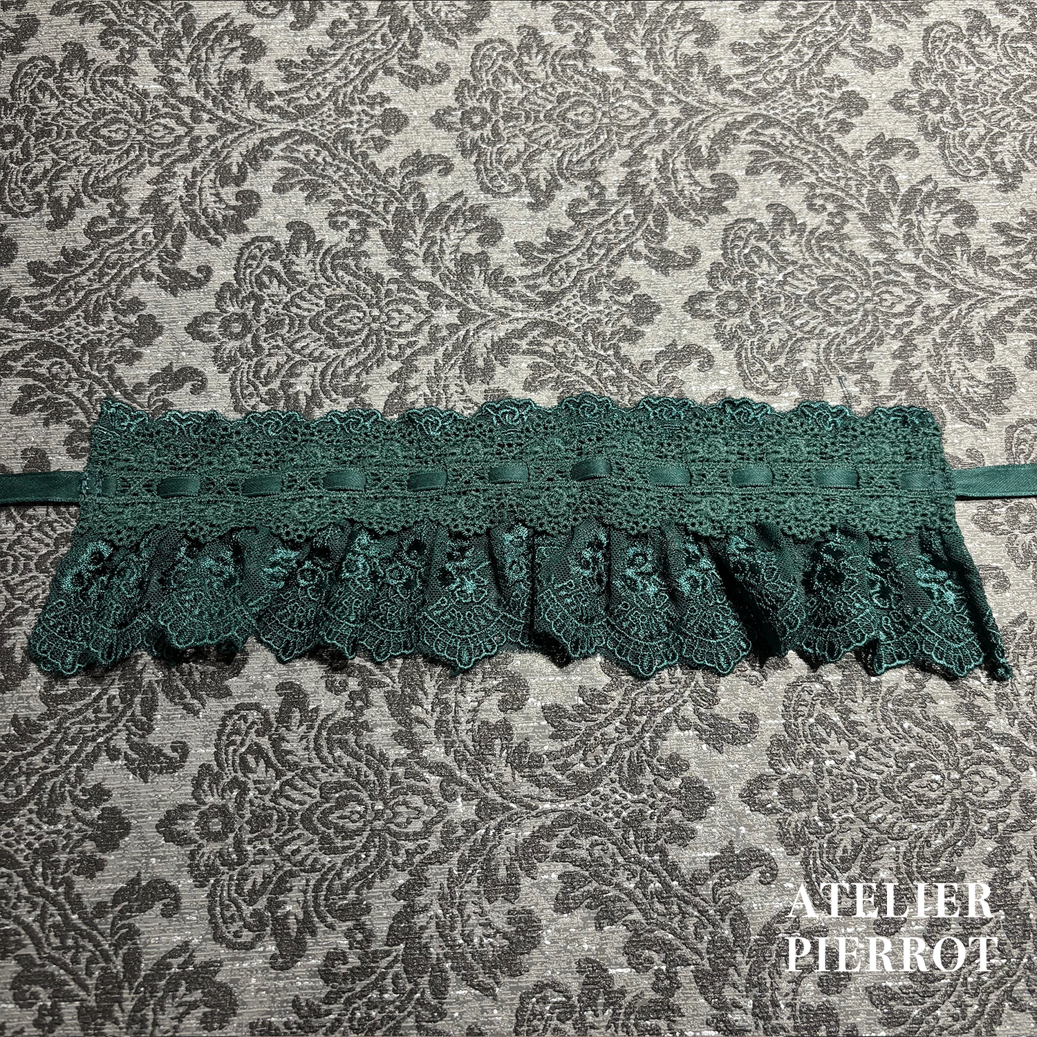 【ATELIER PIERROTLACE GRACE Choker White/Bordeaux/Purple/Green/Navy/Black★5 월 말에 출시되었습니다★