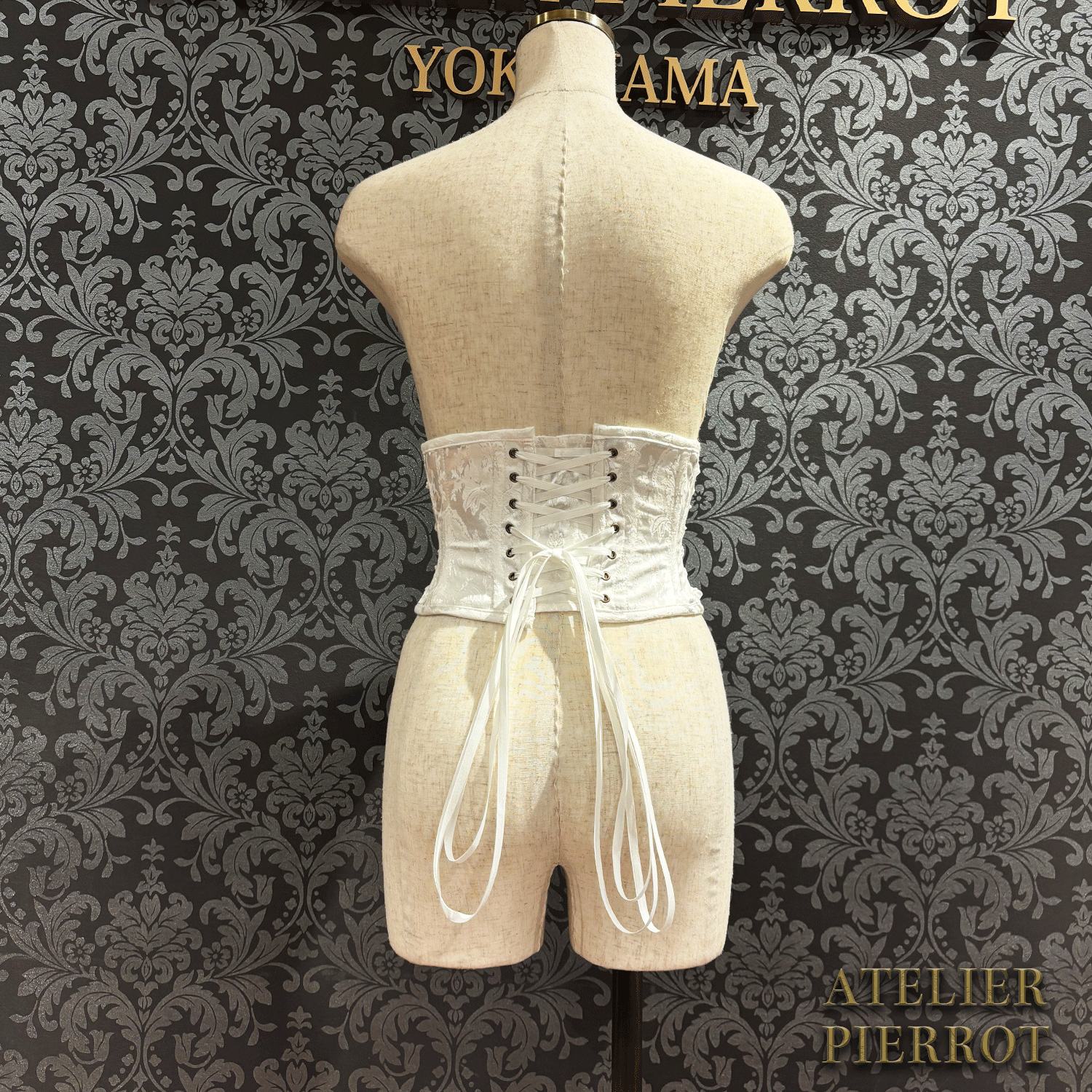 【ATELIER PIERROT】 Midnight Thorn Corset White/Wine/Navy/Black×White/Black