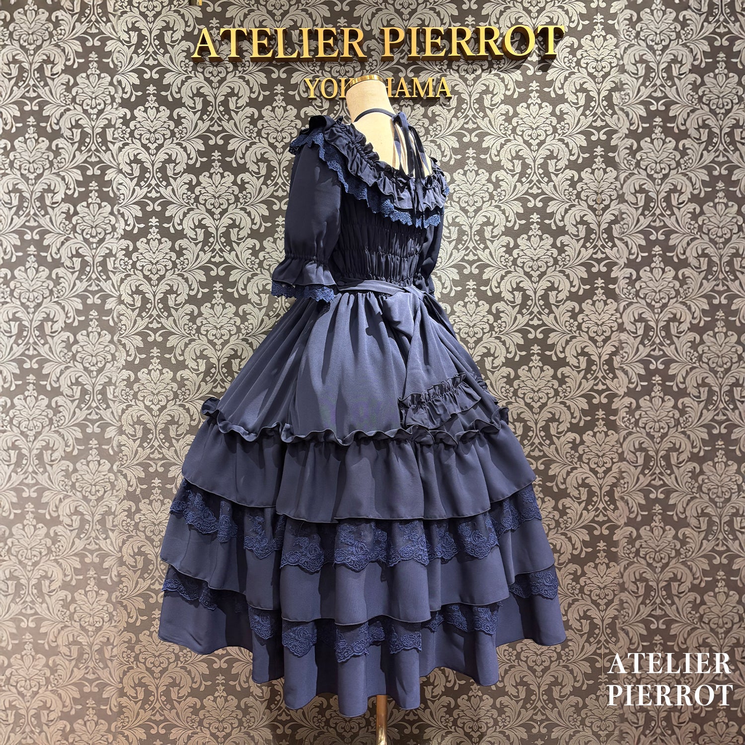 【ATELIER PIERROT】 ★Now accepting reservations★Aveline Mimore DressWhite/lavender/Navy/Black