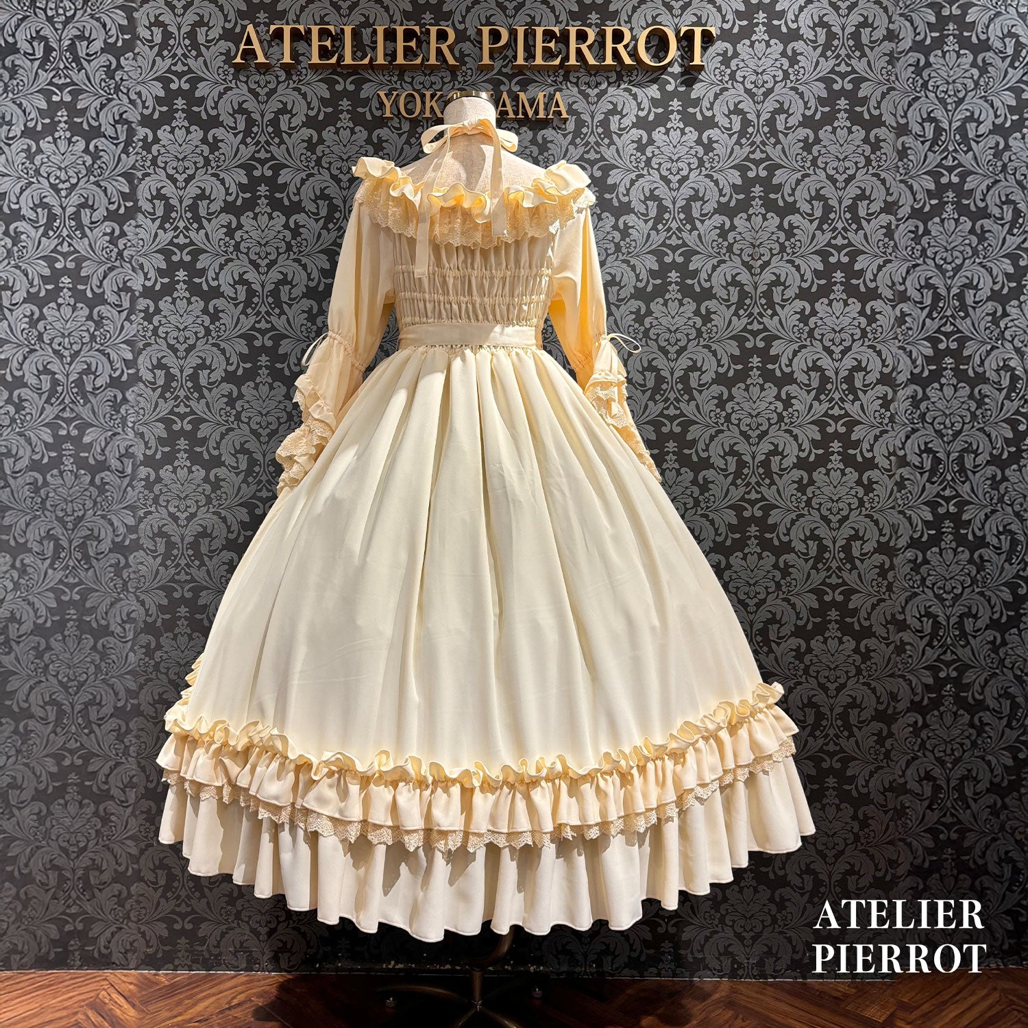 【ATELIER PIERROT】 ★Ahora aceptando reservas★Vestido Nocturno NegroWhite/Marfil/Purple/Navy/Black