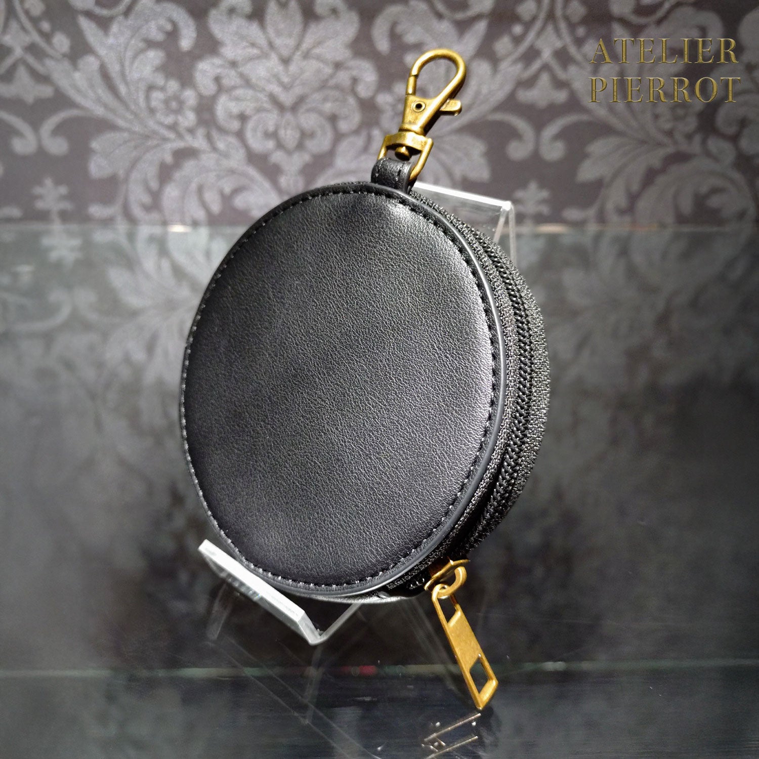 【ATELIER PIERROT】pochette a la la點菜硬幣錢包青銅/黑色