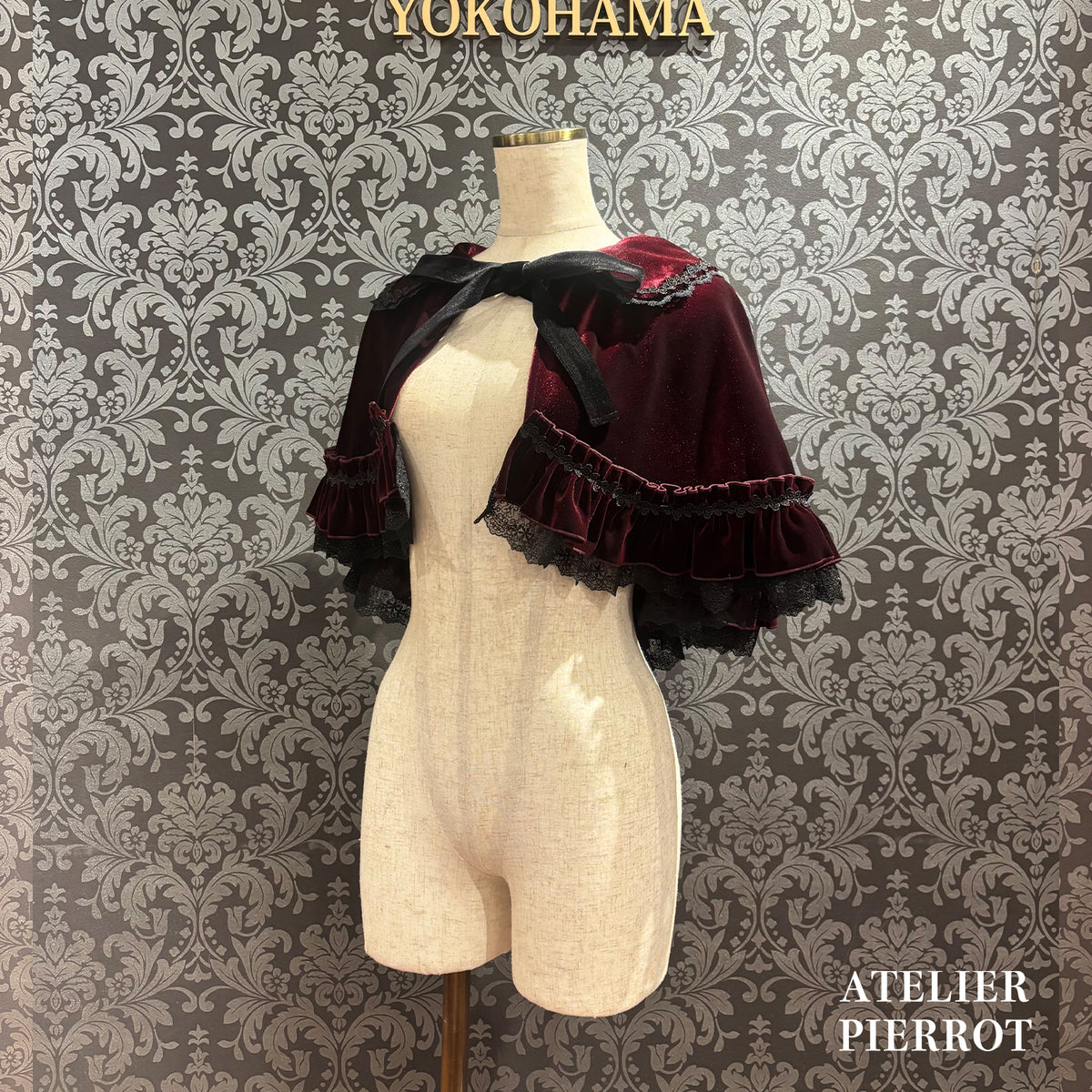 【ATELIER PIERROT】 ★Ahora aceptamos reservas★ Capa de terciopelo AdenophoraBordeaux/Purple/Navy/Black