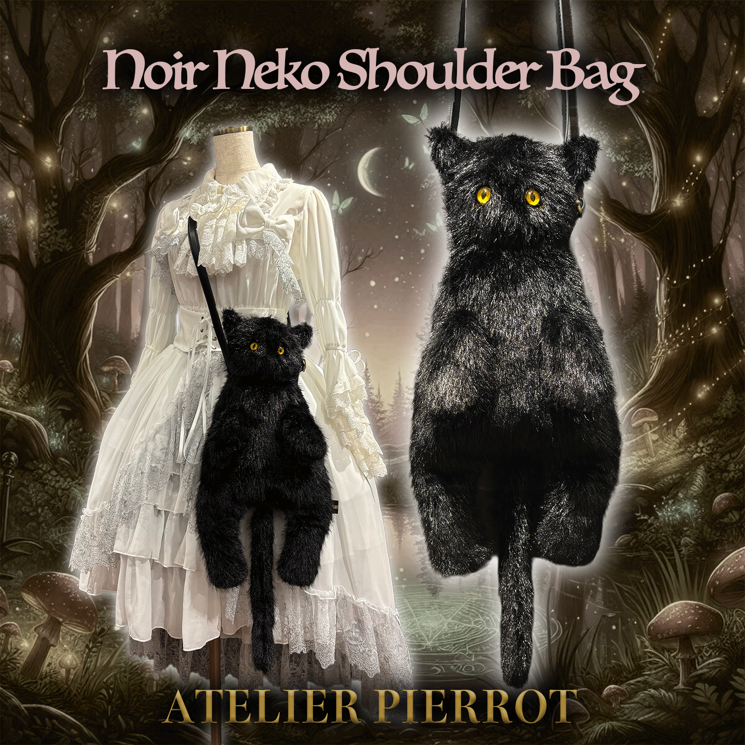 【ATELIER PIERROT】 Noir Neko Shoulder BAG