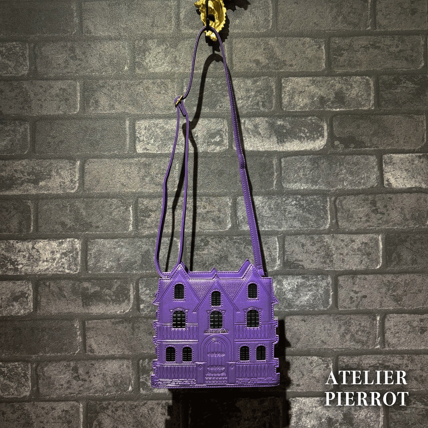【ATELIER PIERROT】 Haunted House Pochette ホワイト/パープル/ブラック ★11月中旬〜下旬発売★