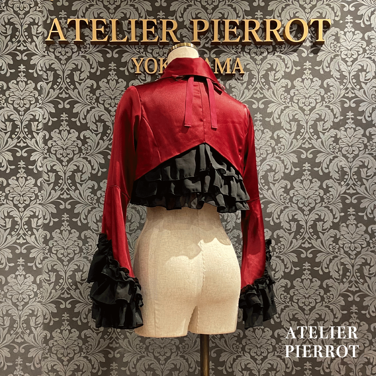 【ATELIER PIERROT】 Valkyrie Frill Jacket ホワイト/ボルドー/ネイビー/ブラック×ホワイト/ブラック