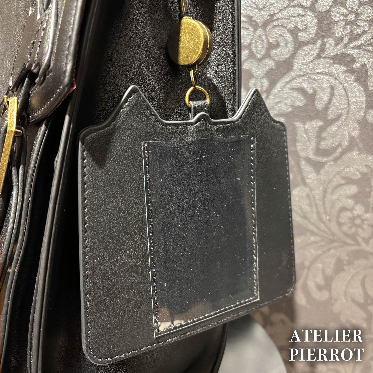 【ATELIER PIERROT】 Pochette a la carte Series Pass Holder~Haunted House~ ダークグリーン/ブラック