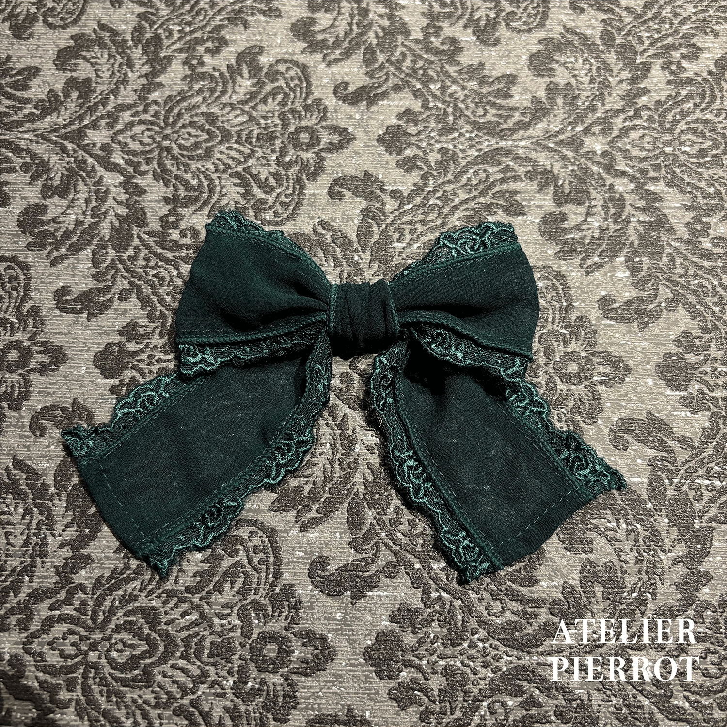 【ATELIER PIERROTLACE GRACE Choker White/Bordeaux/Purple/Green/Navy/Black★5 월 말에 출시되었습니다★