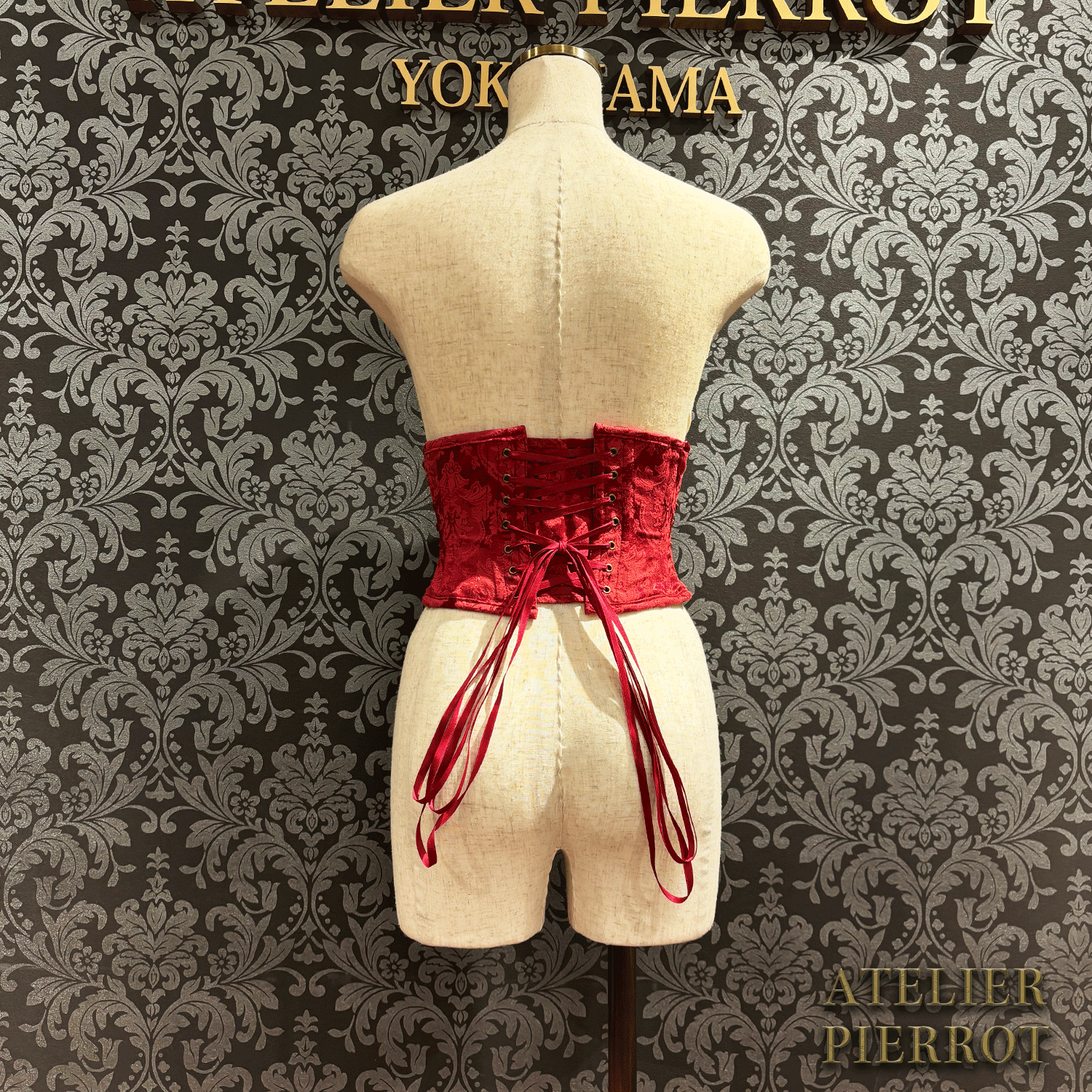 【ATELIER PIERROT】 Midnight Thorn Corset White/Wine/Navy/Black×White/Black