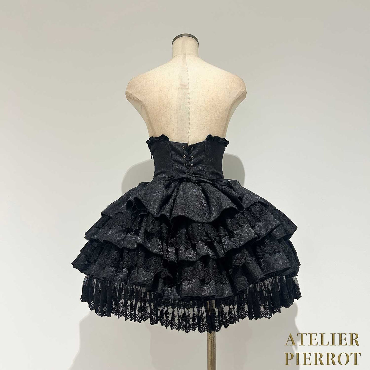 【ATELIER PIERROT】 Royal Nocturne Mini Corset Skirt ホワイト/ピンク/ワイン/グリーン/ネイビー/ブラック