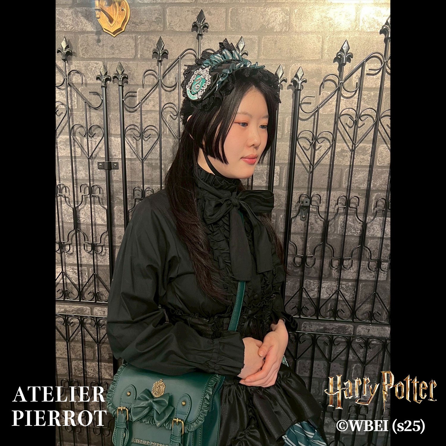 【ATELIER PIERROT】 Harry Potter ハリーポッター/編み上げヘッドドレス グリフィンドール/スリザリン/ハッフルパフ/レイブンクロー