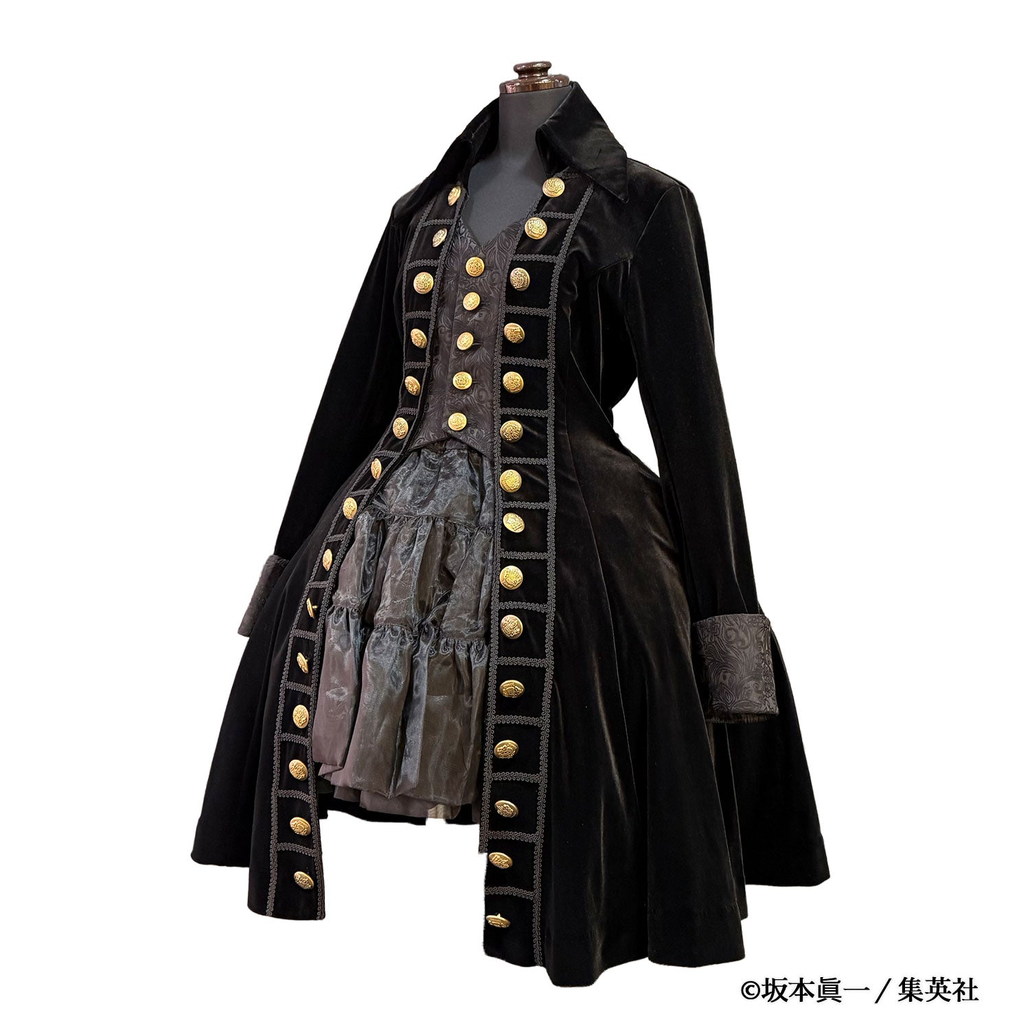 【ATELIER PIERROT】 「 イノサン 」 ロングジャケット 赤 ( 刺繍あり ) /青( 刺繍なし ) /黒 ( 刺繍なし )