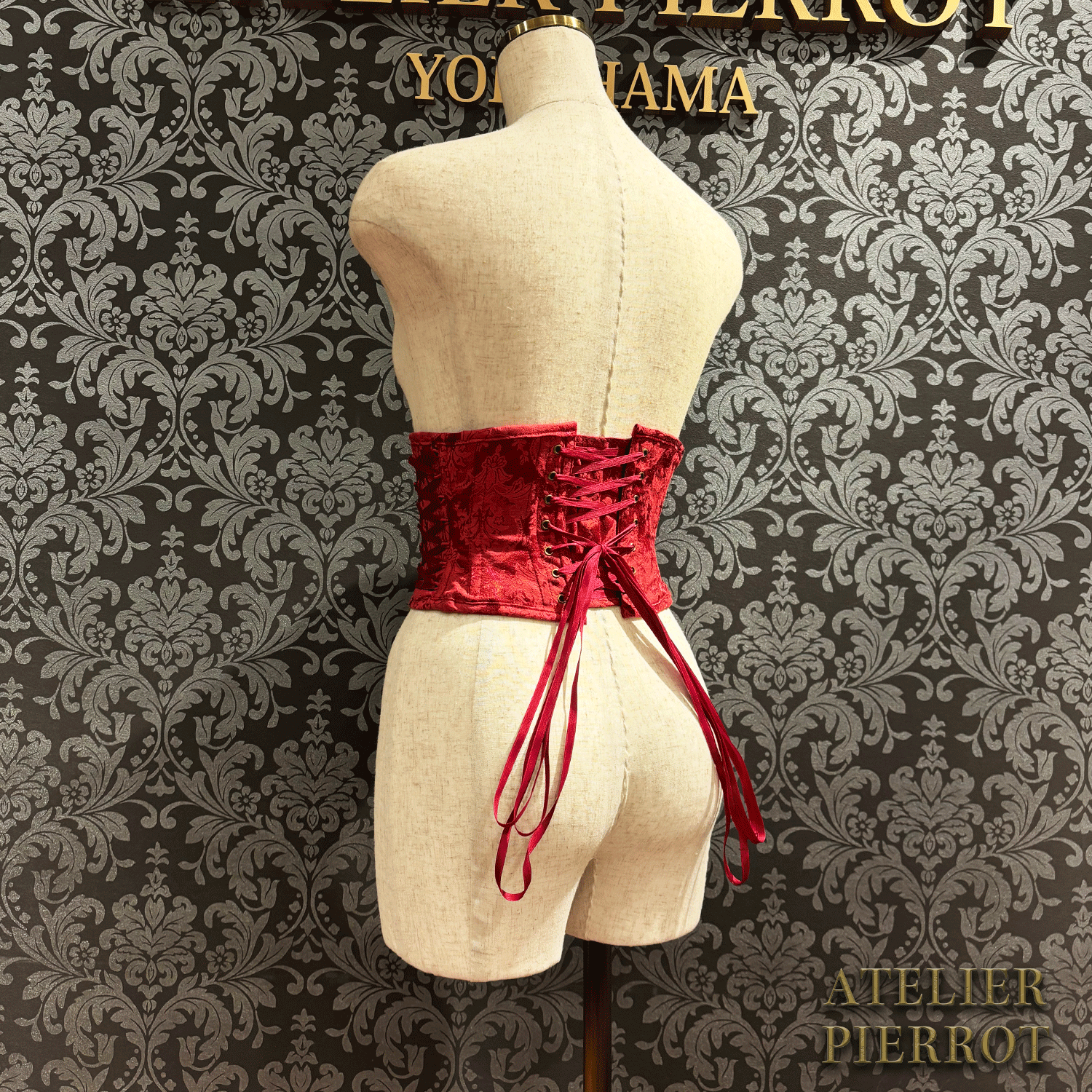 【ATELIER PIERROT】 Midnight Thorn Corset White/Wine/Navy/Black×White/Black