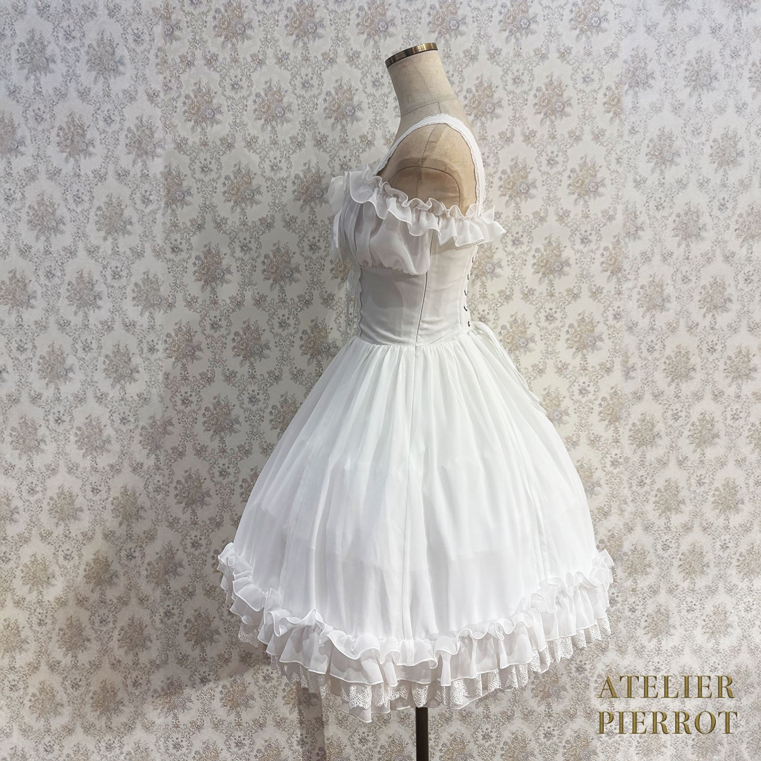 【ATELIER PIERROT】 Jupe de sauteur de Waltz éternelle blanc / bordeaux / violet / marine / noir x blanc / noir