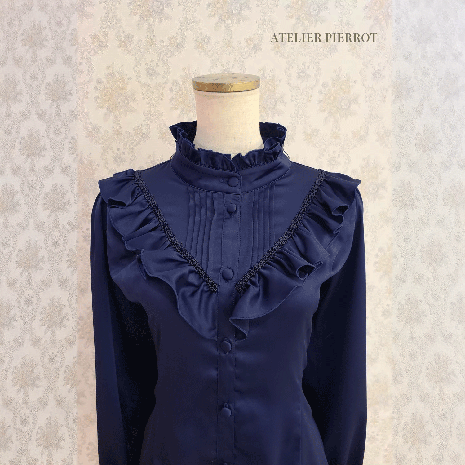 【ATELIER PIERROT】Lumiere襯衫off-White/Bordeaux/綠色/海軍/黑色