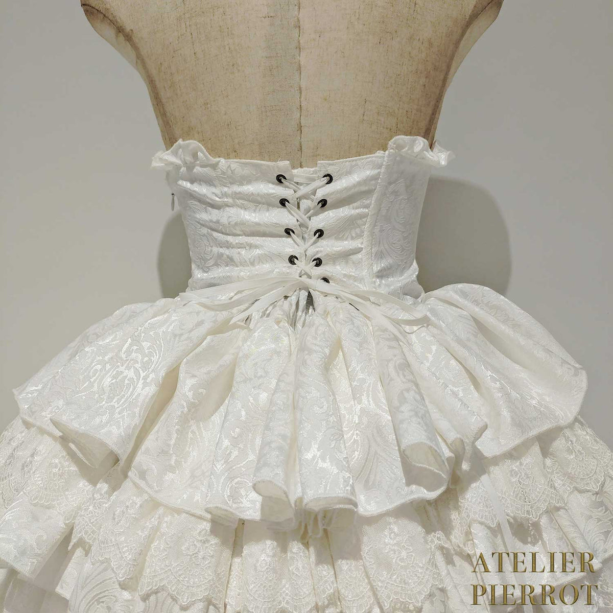 【ATELIER PIERROT】 Royal Nocturne Mini Corset Skirt ホワイト/ピンク/ワイン/グリーン/ネイビー/ブラック