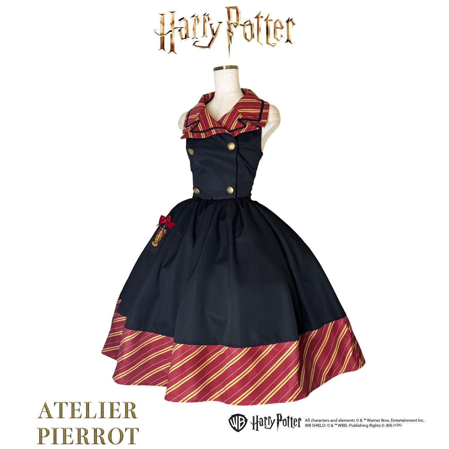 【ATELIER PIERROT】 Harry Potterハリーポッター/ベストワンピース グリフィンドール/スリザリン/ハッフルパフ/レイブンクロー