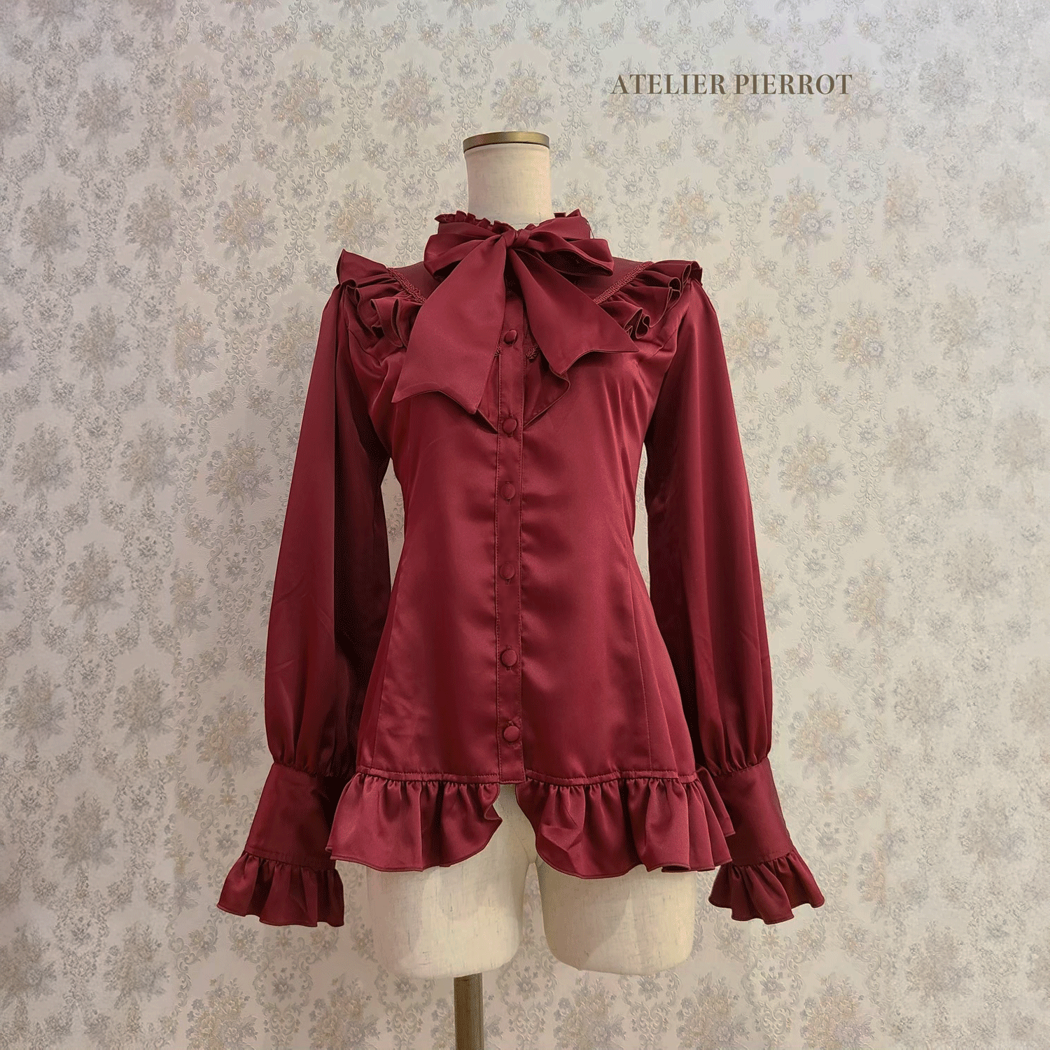 【ATELIER PIERROT】Lumiere襯衫off-White/Bordeaux/綠色/海軍/黑色