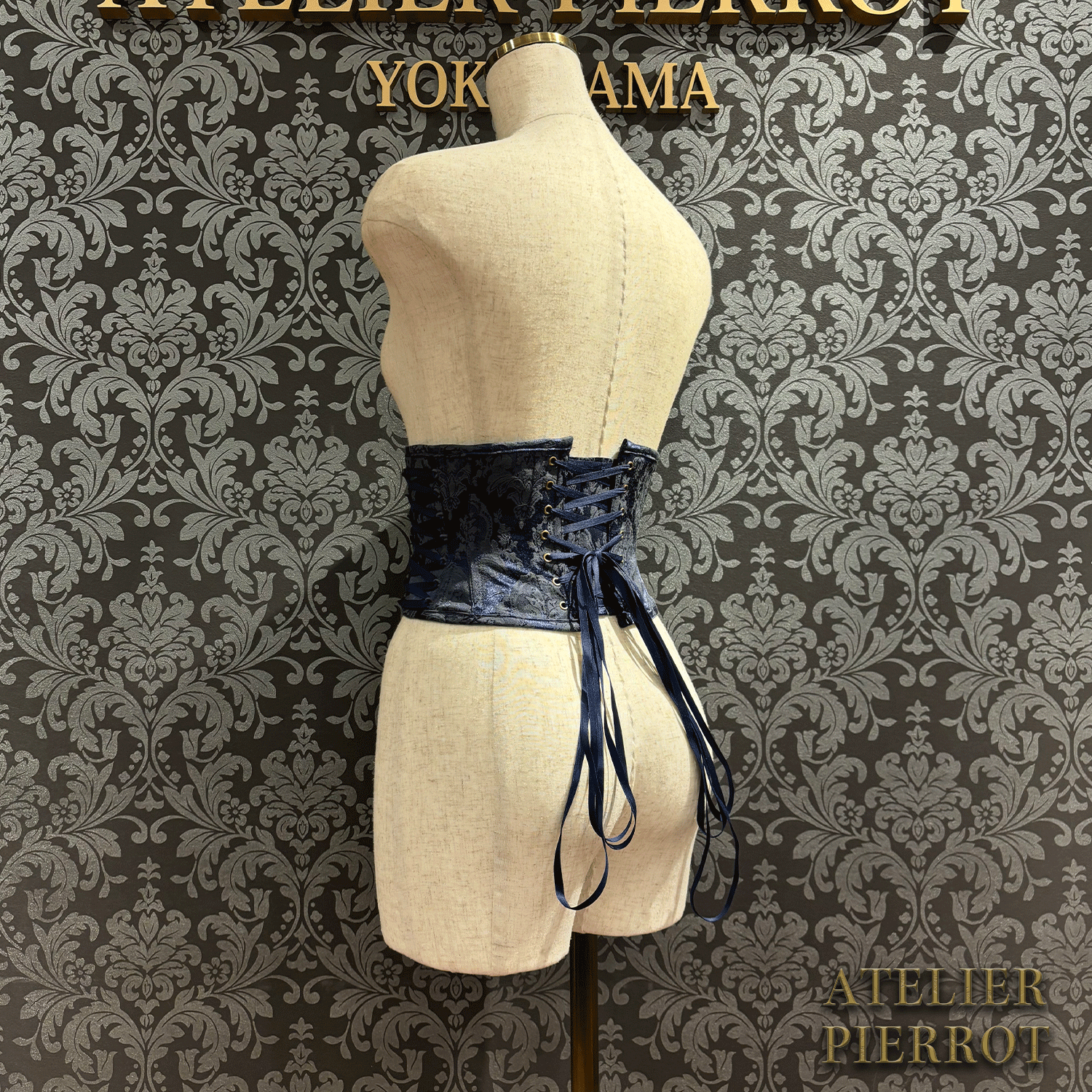 【ATELIER PIERROT】 Midnight Thorn Corset White/Wine/Navy/Black×White/Black