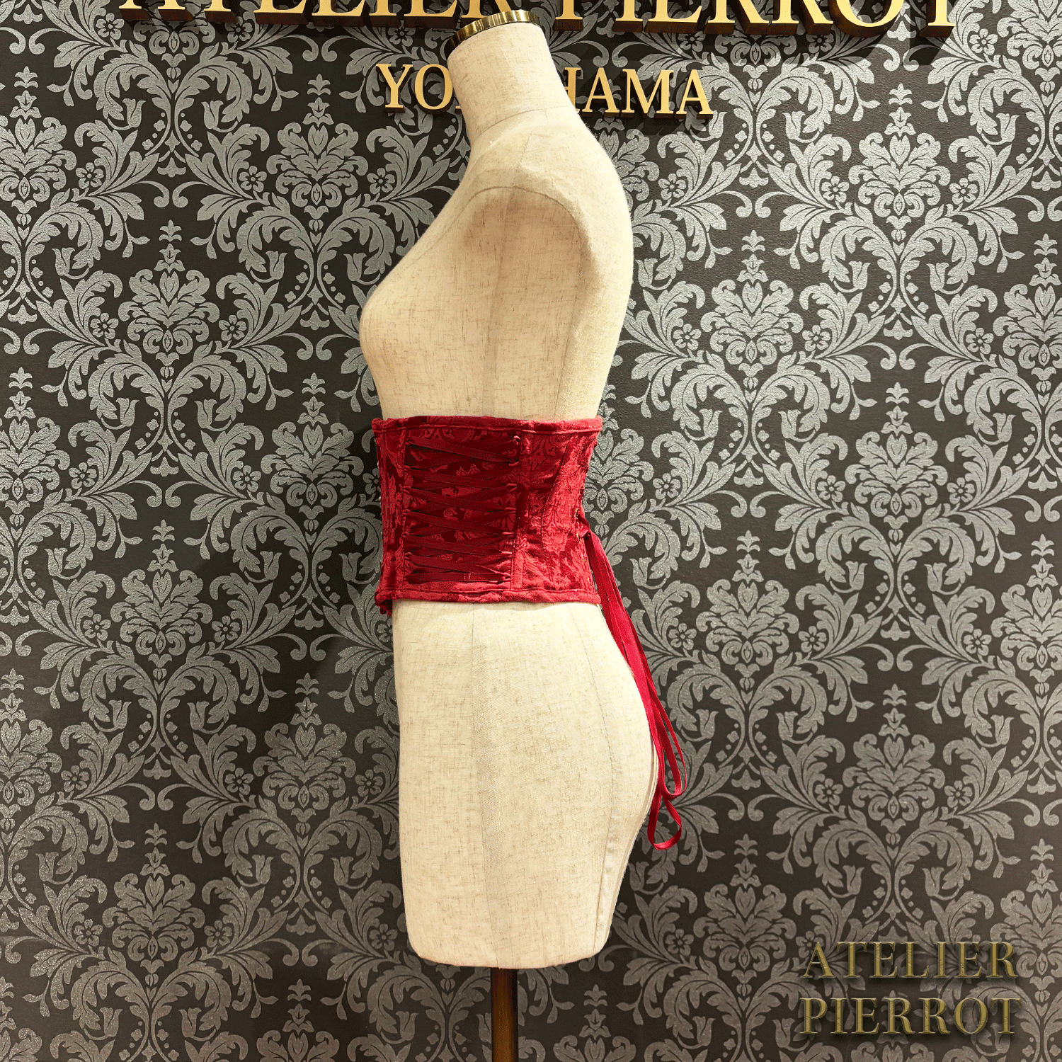 【ATELIER PIERROT】 Midnight Thorn Corset White/Wine/Navy/Black×White/Black