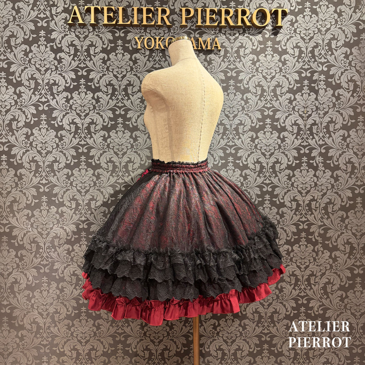 【ATELIER PIERROT】 ★现已接受预订★ Lacrimosa 系带裙White/Bordeaux/Purple/Navy/Black