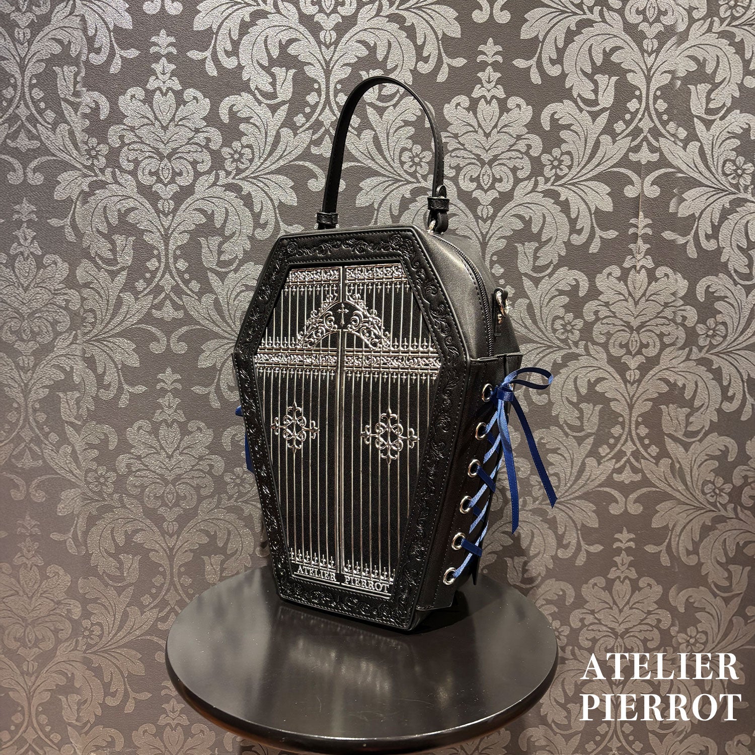 【ATELIER PIERROT】Iron Gate Coffin Bag ボルドー×ゴールド/ネイビー×シルバー/ブラック×ゴールド