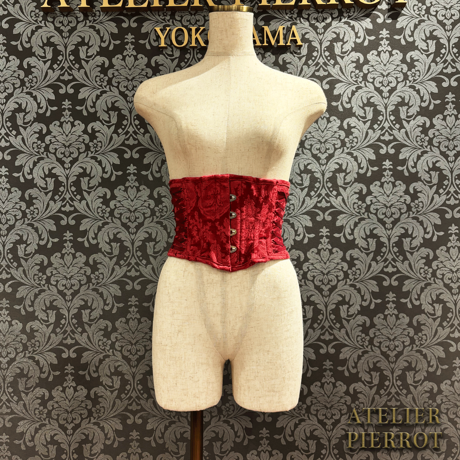 【ATELIER PIERROT】 Midnight Thorn Corset White/Wine/Navy/Black×White/Black