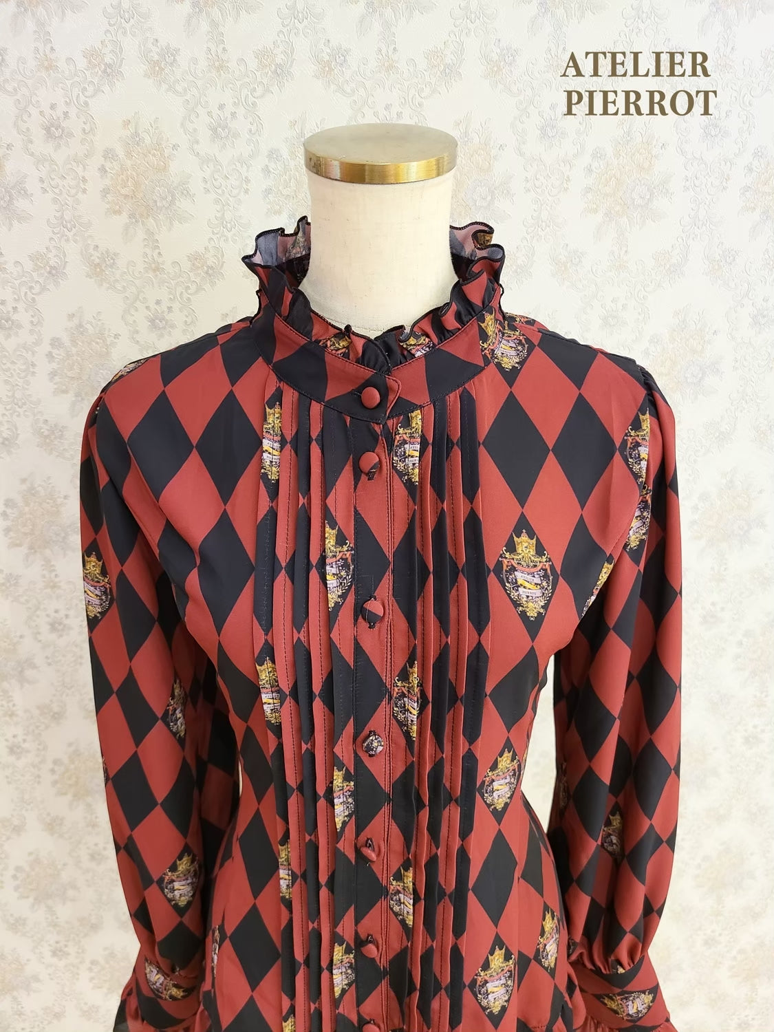 【ATELIER PIERROT】“钻石马戏”上衣黑色/波尔多/海军
