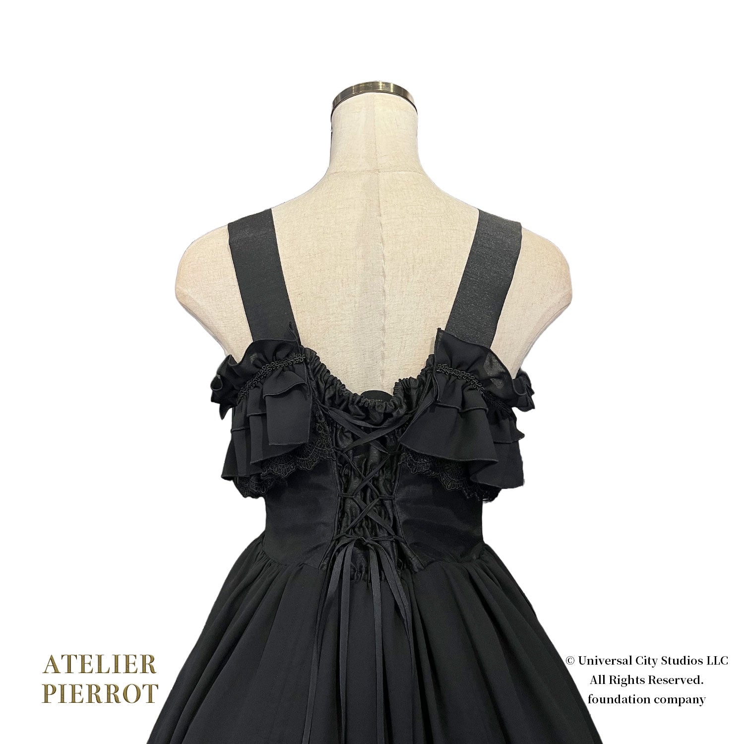 【ATELIER PIERROT】 WICKED/Elphaba’s Long Bustle JSK 黒×緑/黒×黒