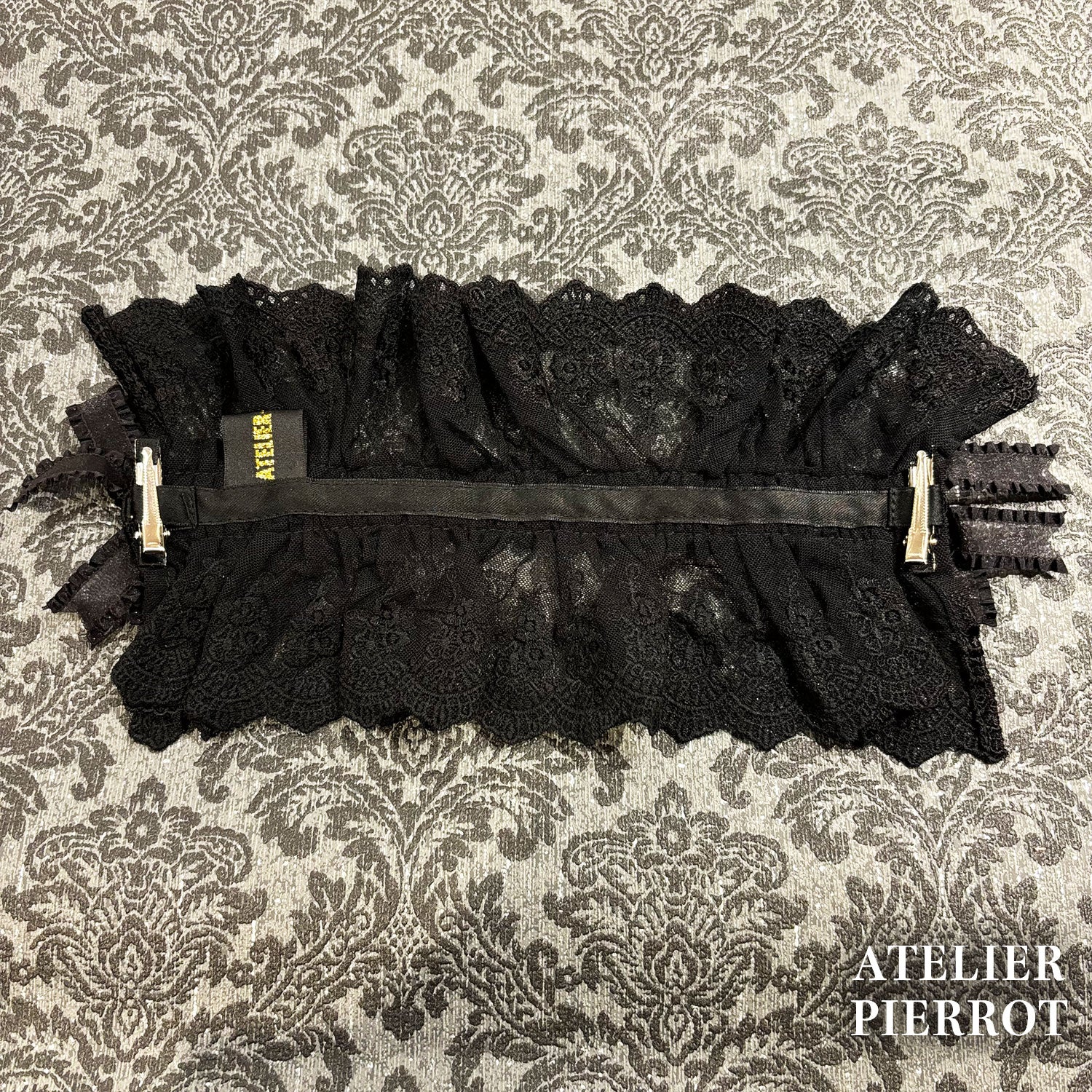 【ATELIER PIERROT】 Mystic Ribbon Lattice HeadDress アイボリー/ ボルドー/ネイビー/ブラック