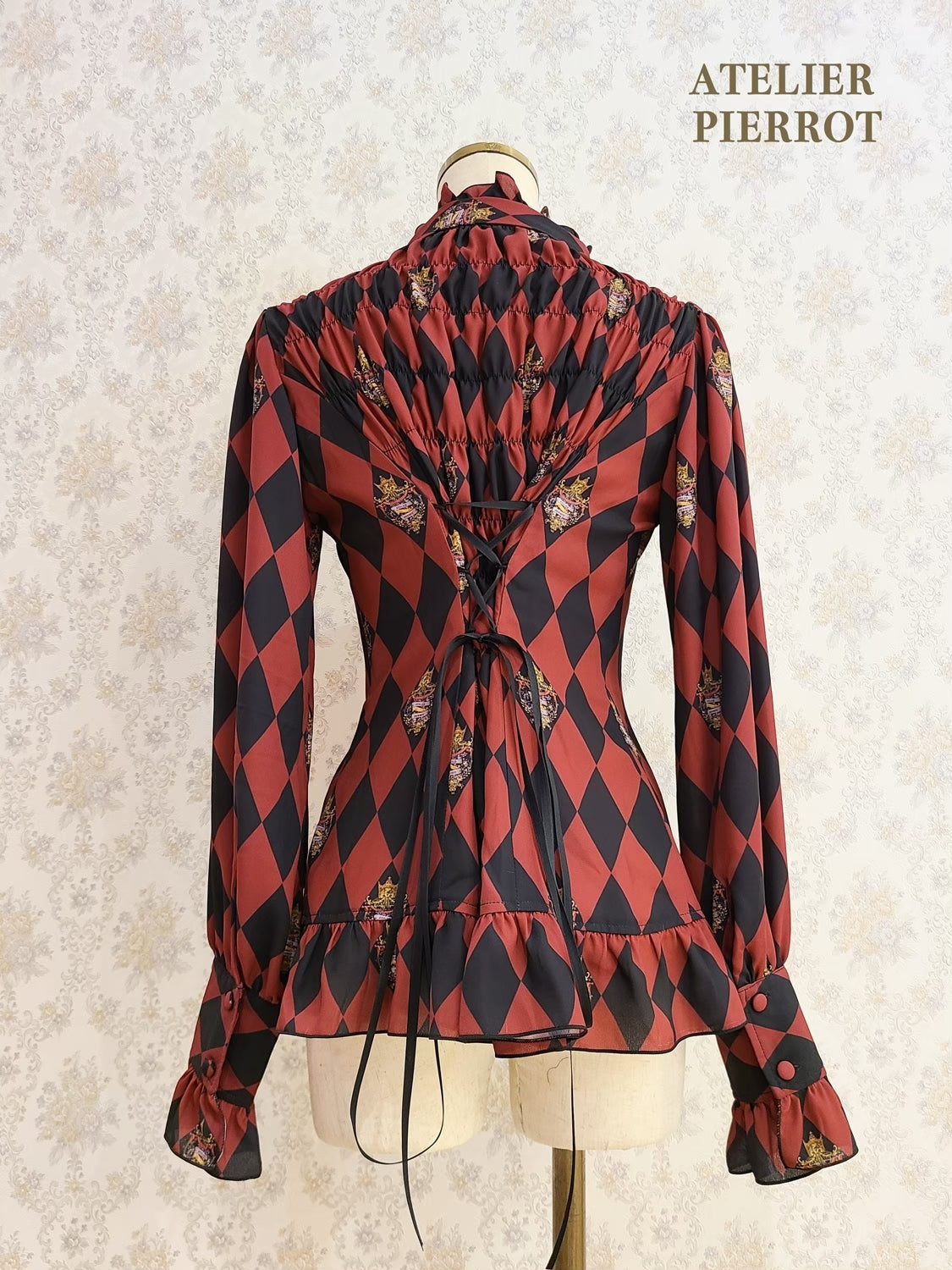 【ATELIER PIERROT】“钻石马戏”上衣黑色/波尔多/海军
