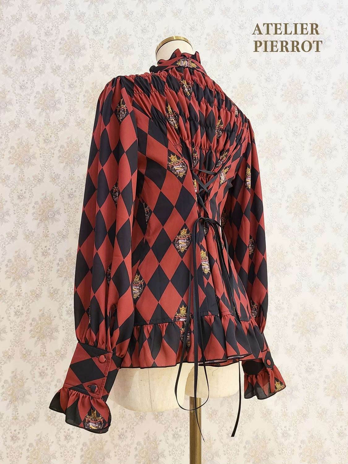 【ATELIER PIERROT】“钻石马戏”上衣黑色/波尔多/海军