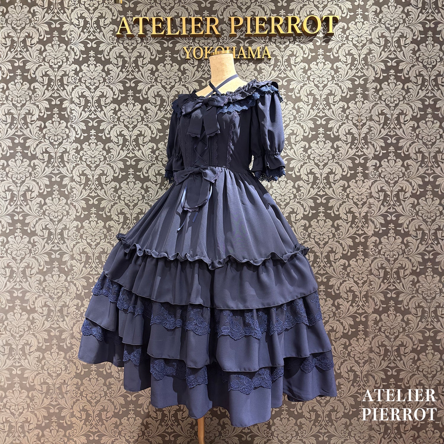 【ATELIER PIERROT】 ★Now accepting reservations★Aveline Mimore DressWhite/lavender/Navy/Black