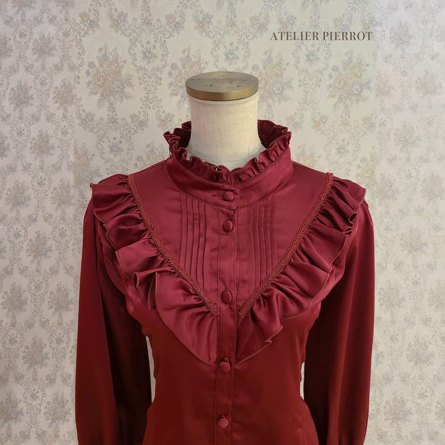 【ATELIER PIERROT】Lumiere襯衫off-White/Bordeaux/綠色/海軍/黑色