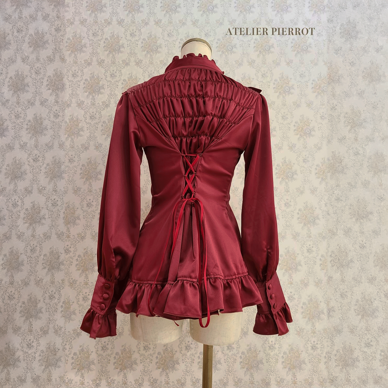 【ATELIER PIERROT】Lumiere襯衫off-White/Bordeaux/綠色/海軍/黑色