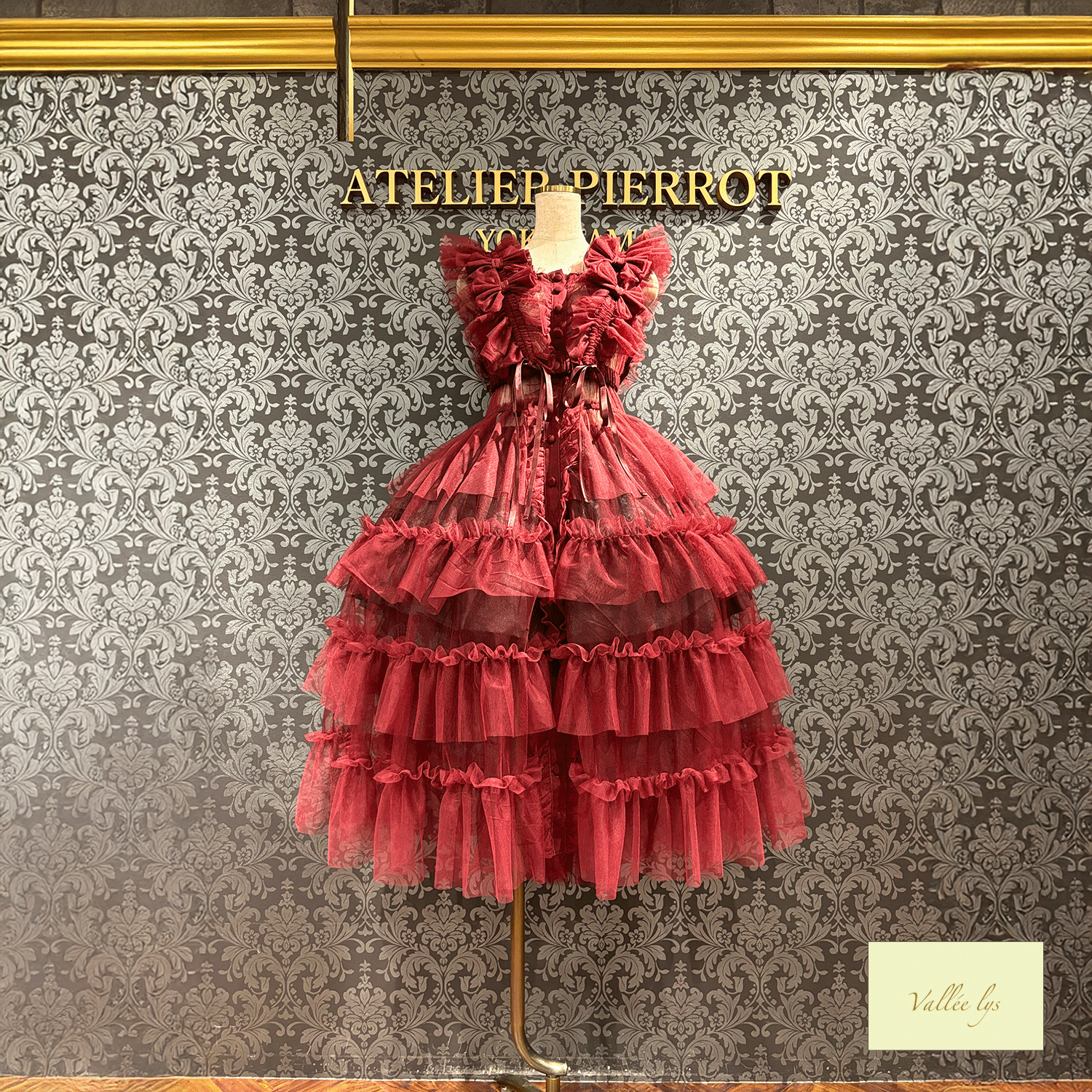 【Vallee lys】Vallee Nocturne Tulle Jumper Skirt白色/波尔多/紫色/黑色