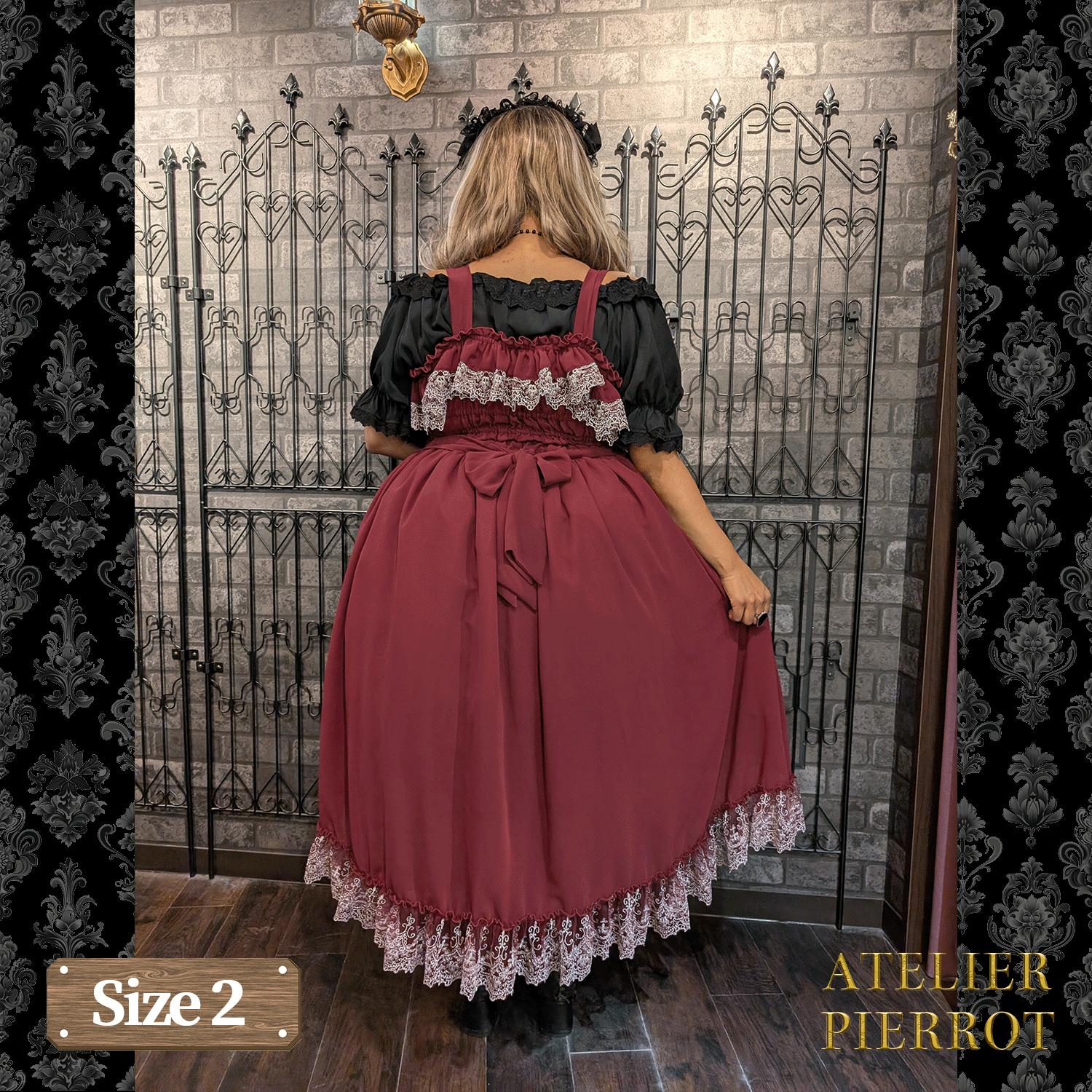 【ATELIER PIERROT】 Celestial Veil JSK White/Bordeaux/Purple/Navy/Black Size1/Size2
