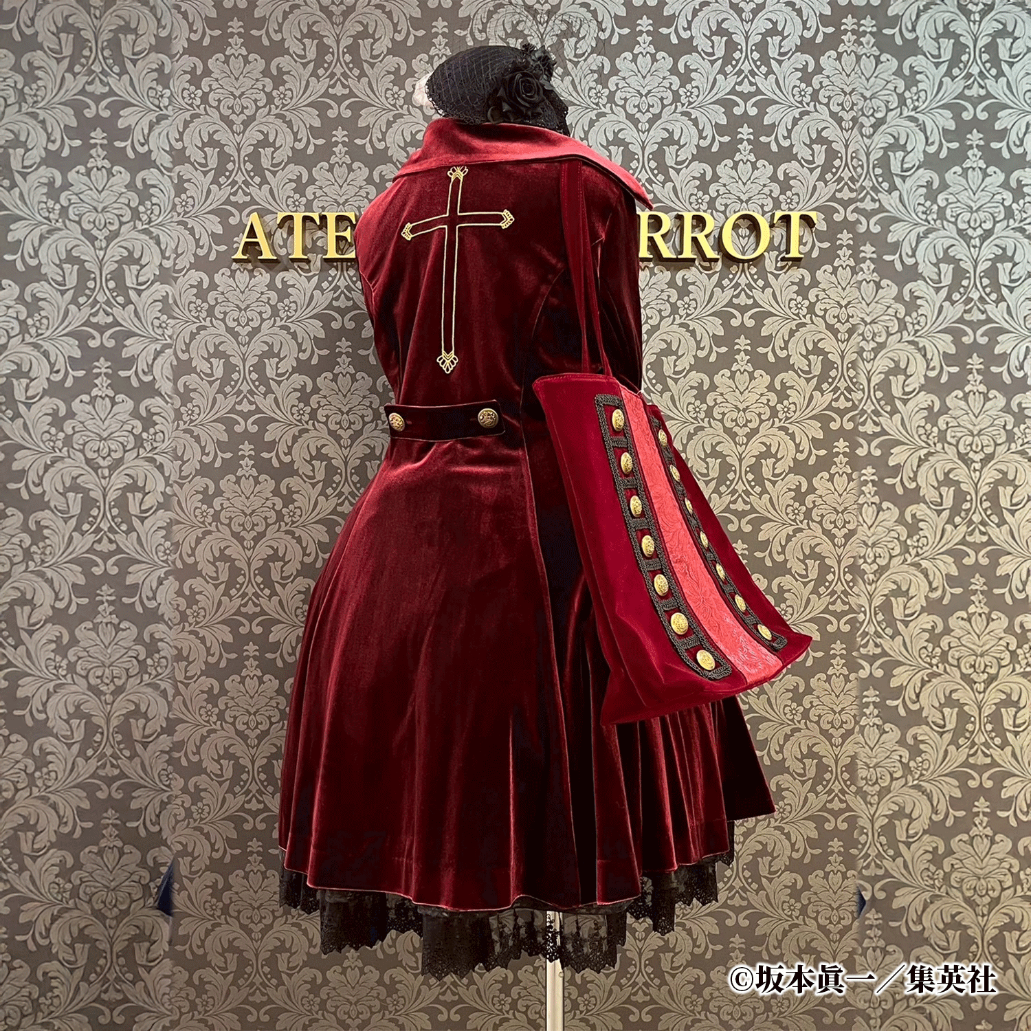 【ATELIER PIERROT】 「 イノサン 」トートバッグ -Gothic Lolita Tote Bag- ワイン/ブラック