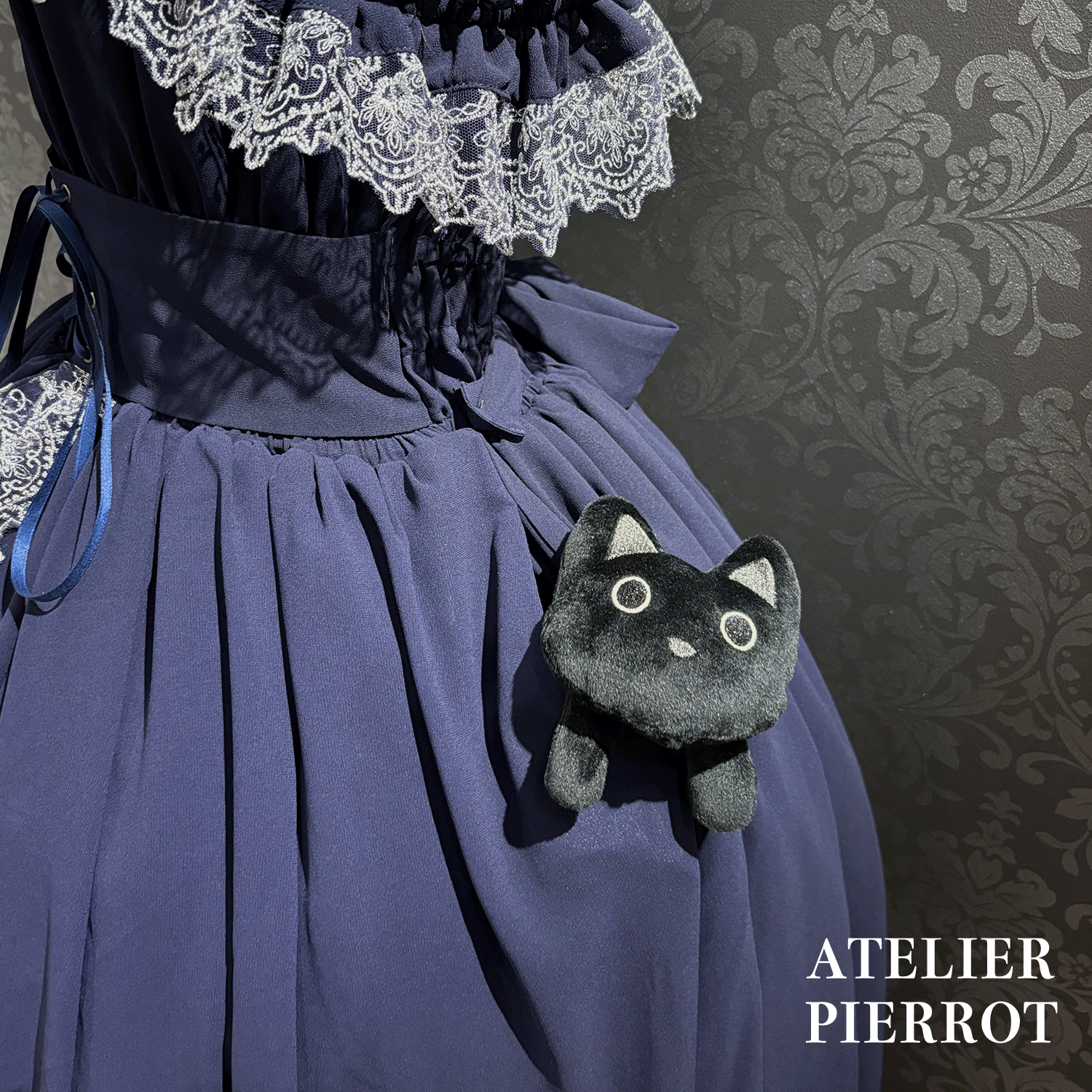 【ATELIER PIERROT】 Celestial Veil JSK White/Bordeaux/Purple/Navy/Black Size1/Size2