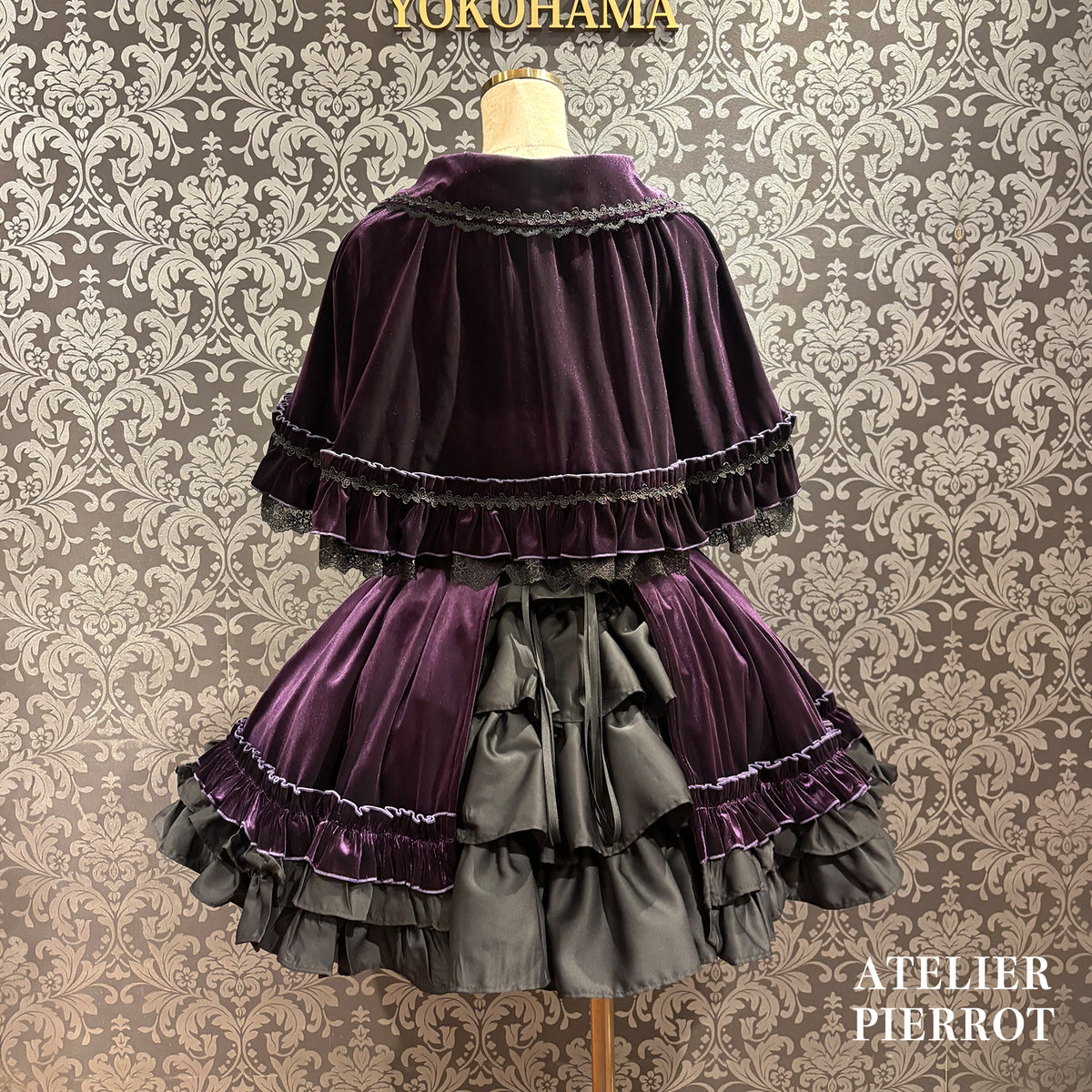 【ATELIER PIERROT】 ★Ahora aceptamos reservas★ Capa de terciopelo AdenophoraBordeaux/Purple/Navy/Black