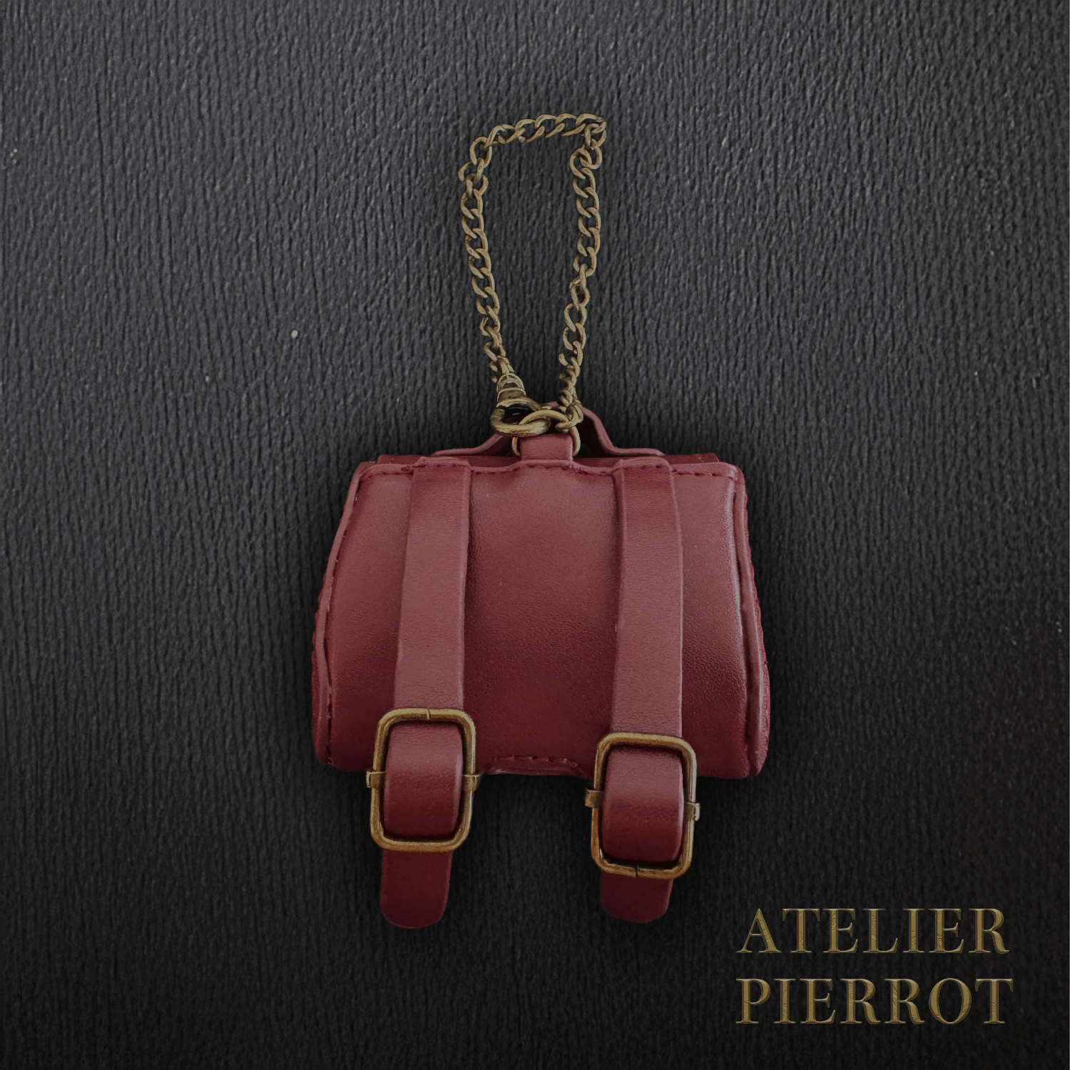 【ATELIER PIERROT】“夜間墳墓” Batwing Air Pods Case Bordeaux/Navy/Black