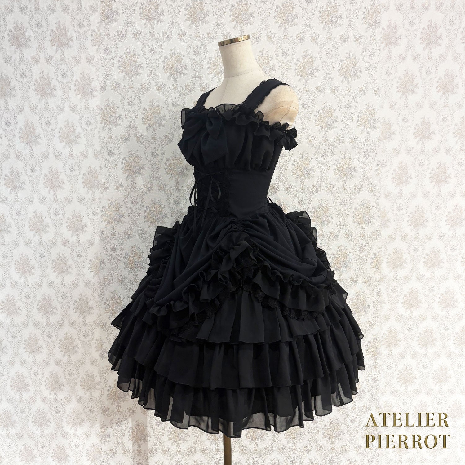 【ATELIER PIERROT】 Jupe de sauteur de Waltz éternelle blanc / bordeaux / violet / marine / noir x blanc / noir