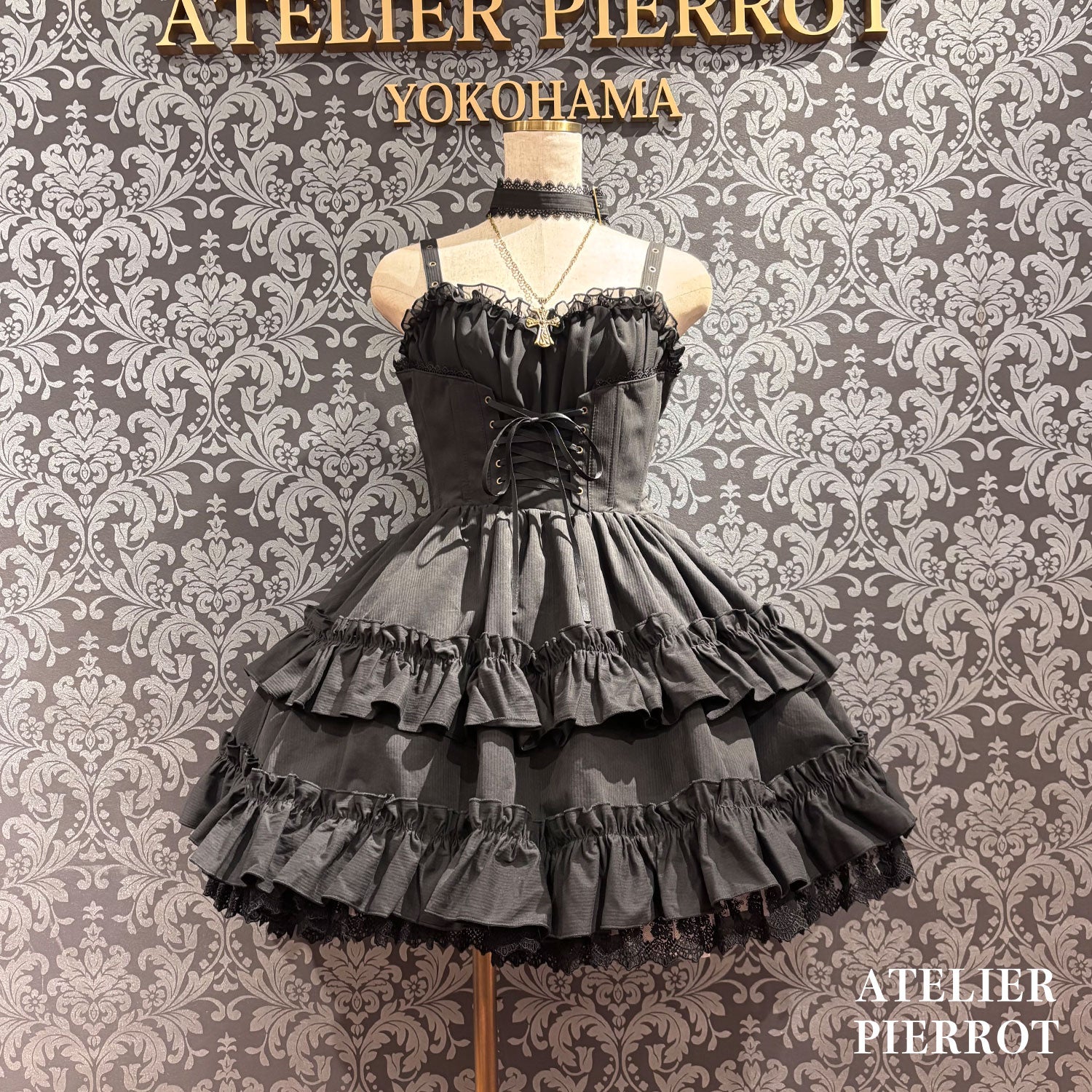 【ATELIER PIERROT】 ★ご予約受付中★ Forbidden Prayer Choker Necklace Set ホワイト/ブラック