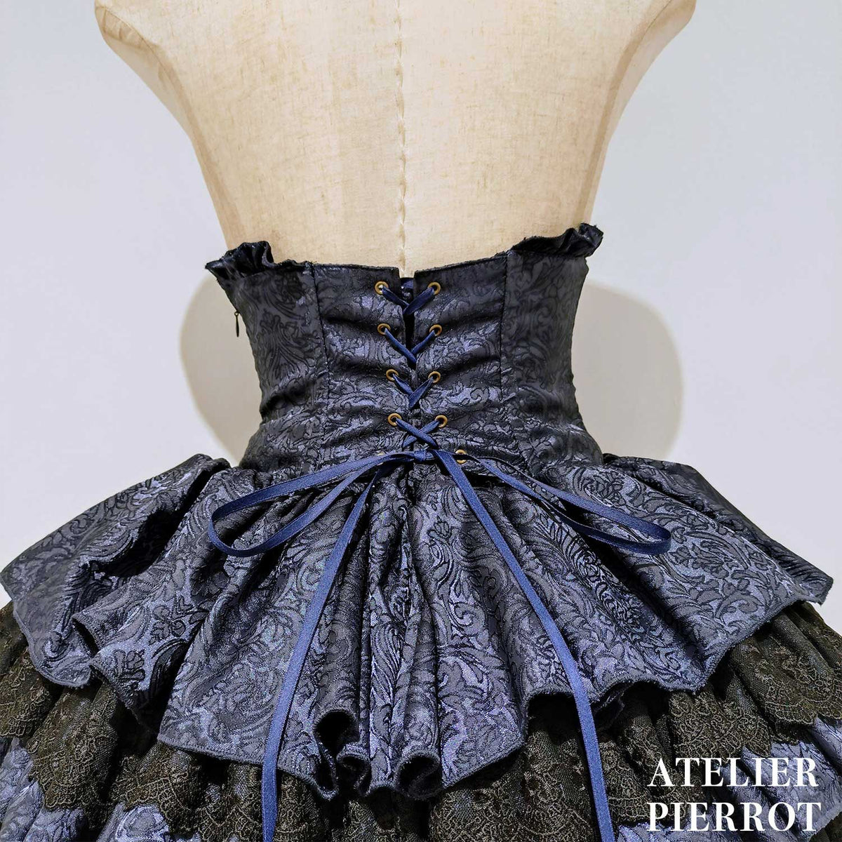 【ATELIER PIERROT】 Royal Nocturne Mini Corset Skirt ホワイト/ピンク/ワイン/グリーン/ネイビー/ブラック