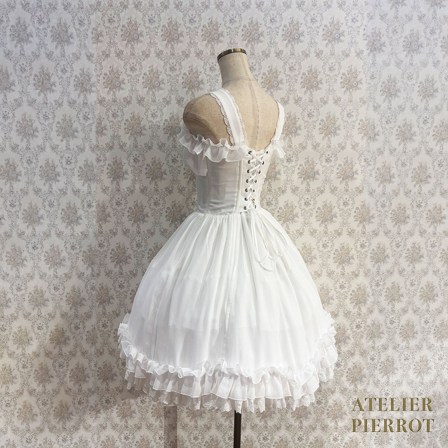 【ATELIER PIERROT】 Jupe de sauteur de Waltz éternelle blanc / bordeaux / violet / marine / noir x blanc / noir