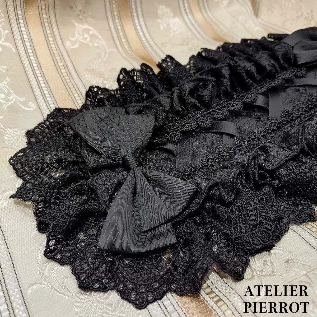 【ATELIER PIERROT】 Royal Nocturne Headdress ホワイト/ピンク/ワイン/グリーン/ネイビー/ブラック