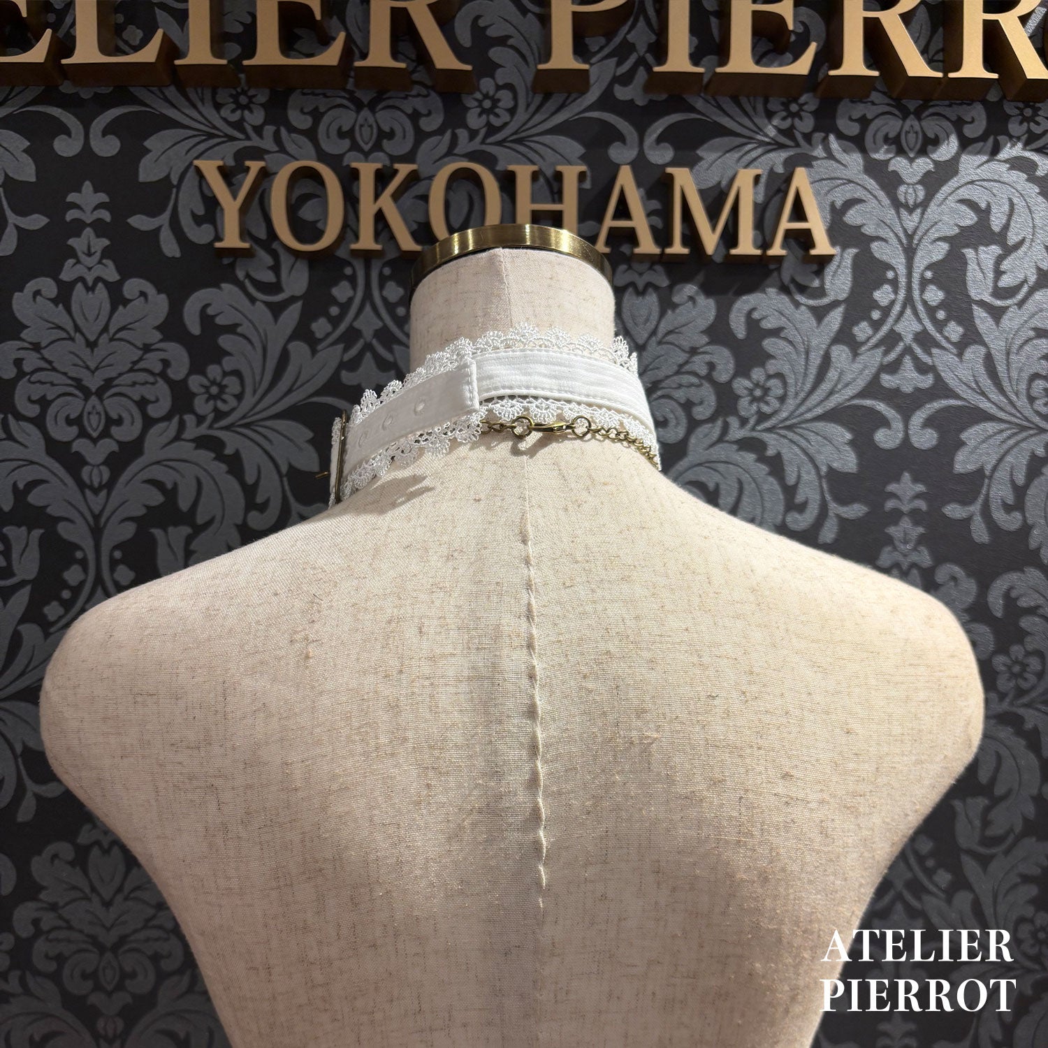 【ATELIER PIERROT】 ★ご予約受付中★ Forbidden Prayer Choker Necklace Set ホワイト/ブラック